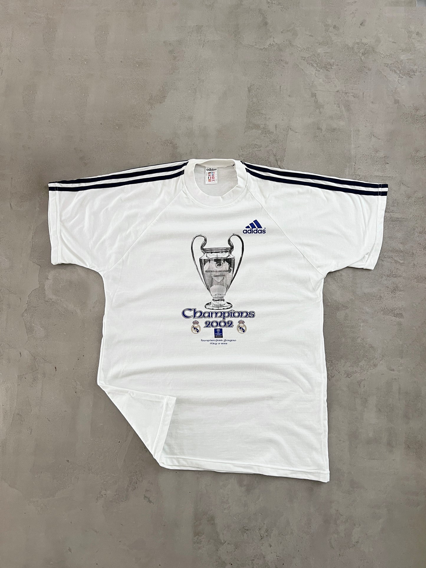 WHITE REAL MADRID ADIDAS CL TEE - 2000S - L/XL