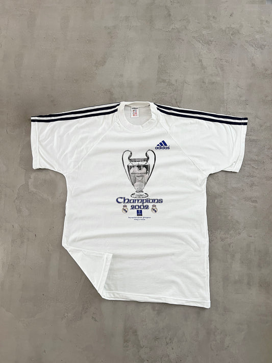 WHITE REAL MADRID ADIDAS CL TEE - 2000S - L/XL
