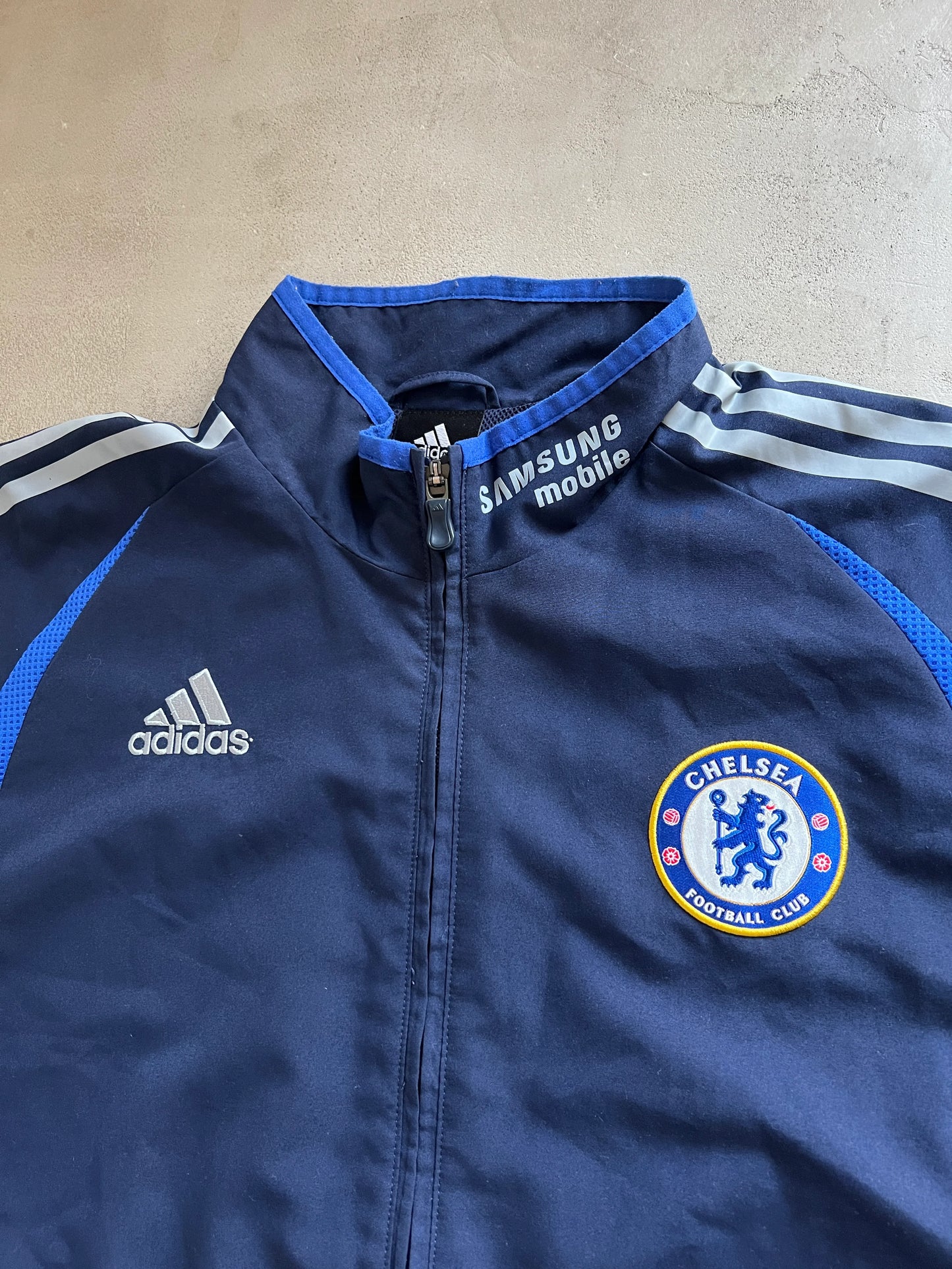 NAVY CHELSEA FC TRACK JACKET - 2000S - L/XL
