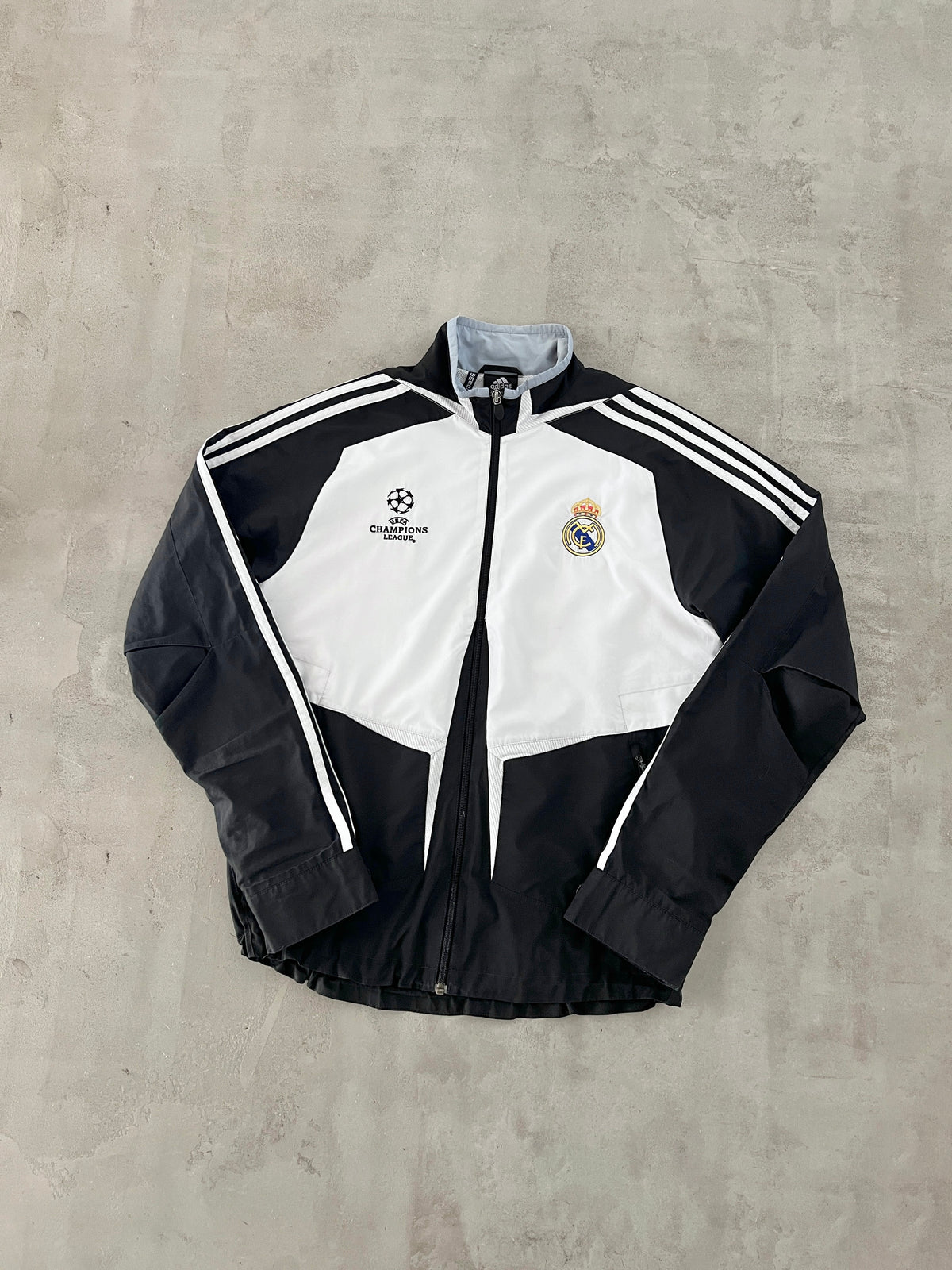 WHITE REAL MADRID JACKET - 2000S - M