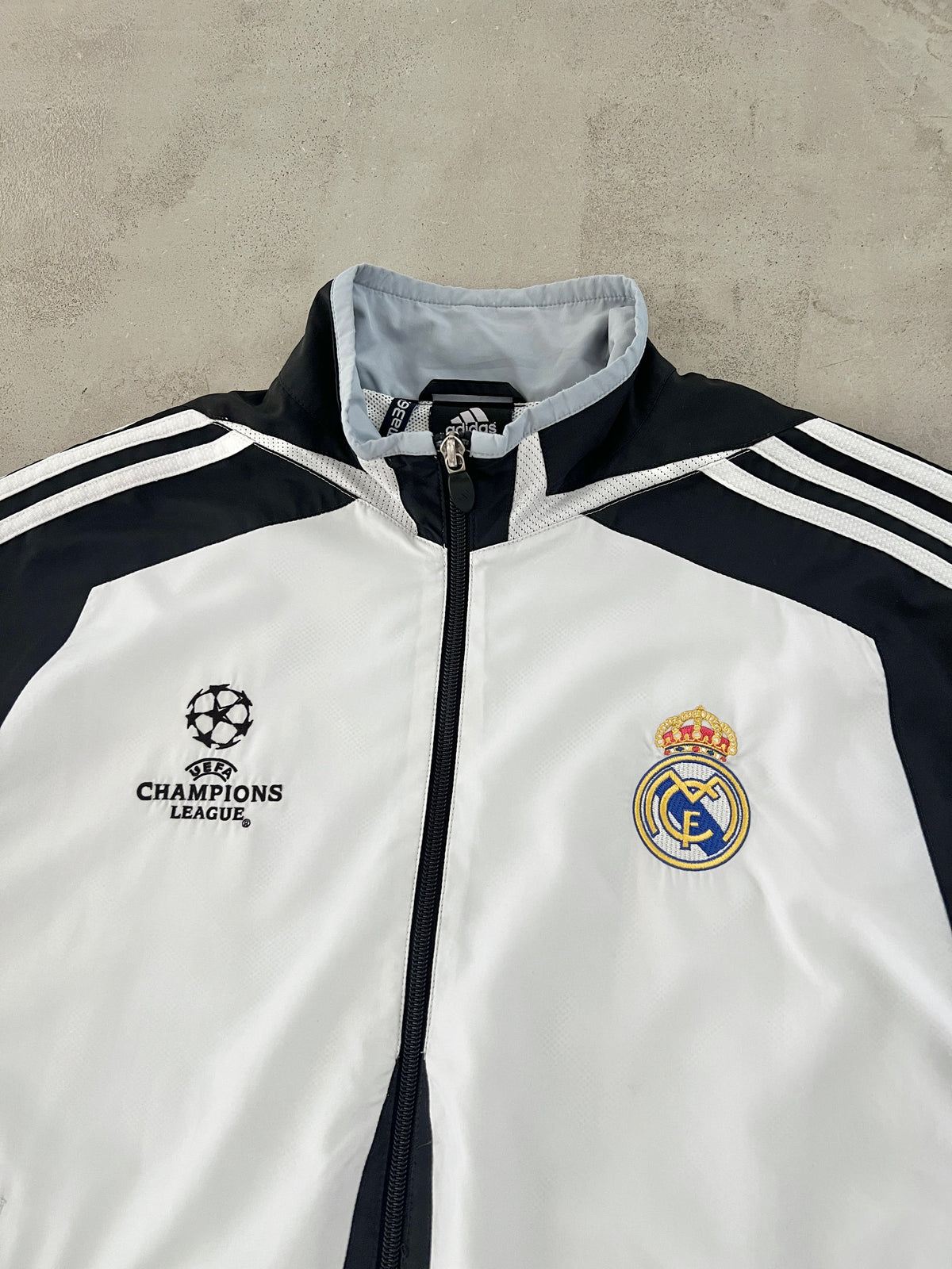 WHITE REAL MADRID JACKET - 2000S - M