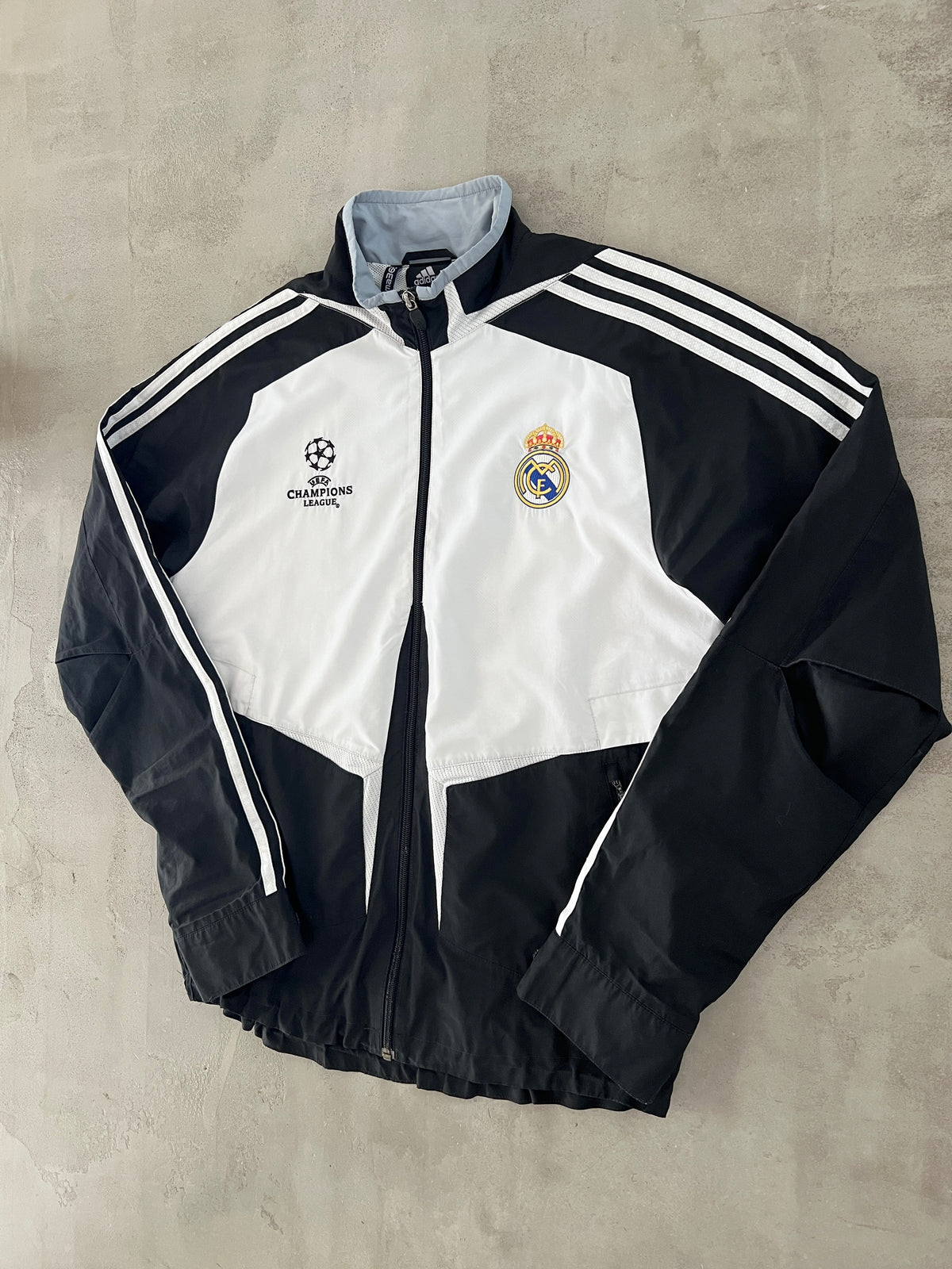 WHITE REAL MADRID JACKET - 2000S - M