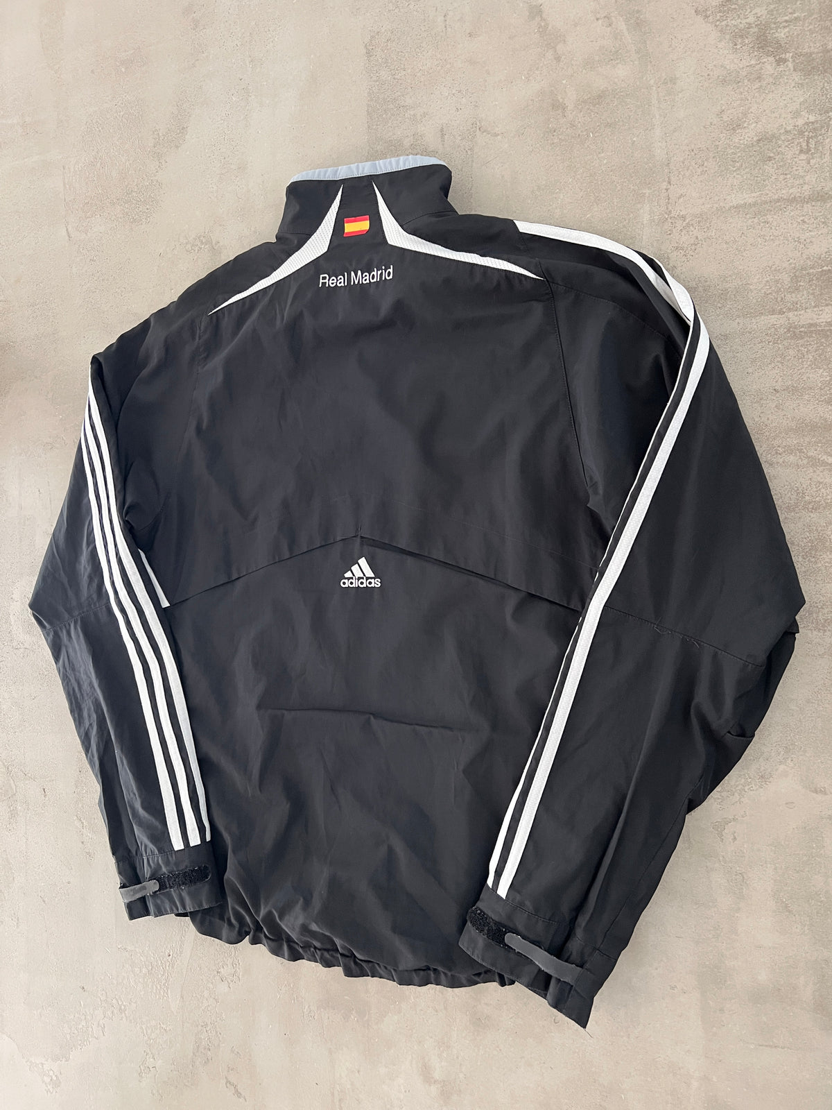 WHITE REAL MADRID JACKET - 2000S - M