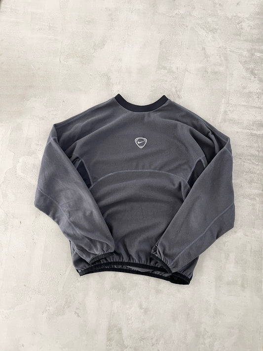 GREY NIKE FLEECE SWEATER - 2000S - M/S
