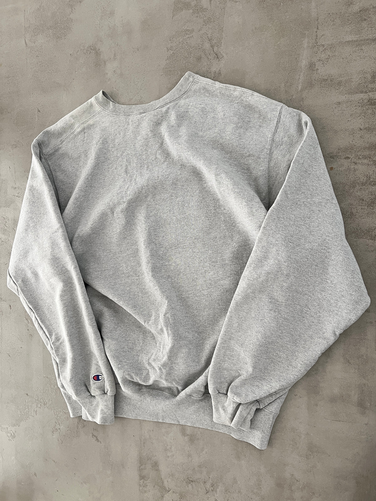 GREY CHAMPION SWEATER - 1990S - L/XL