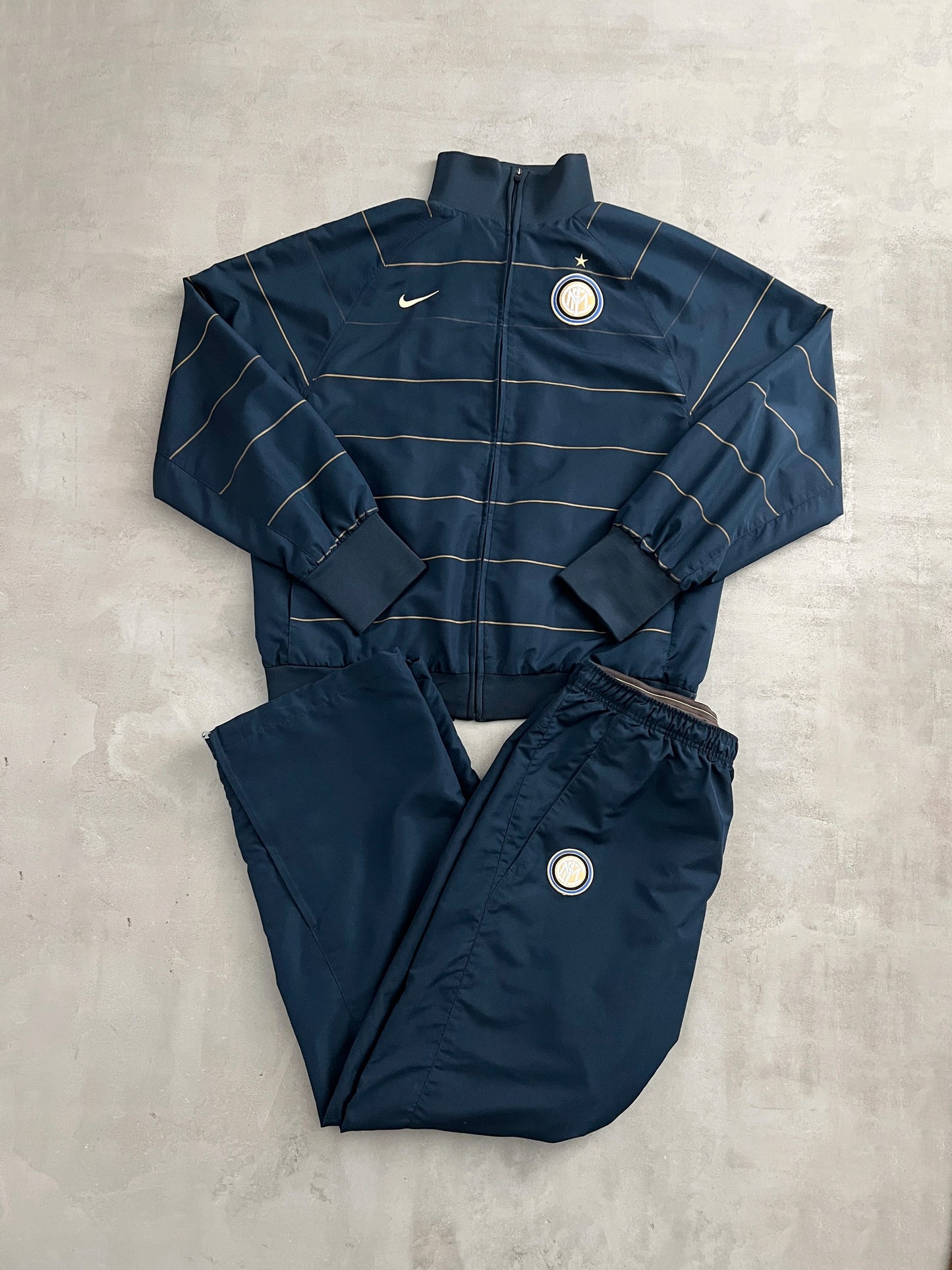 NAVY INTER MILAN TRACK PANTS - 2000S - L