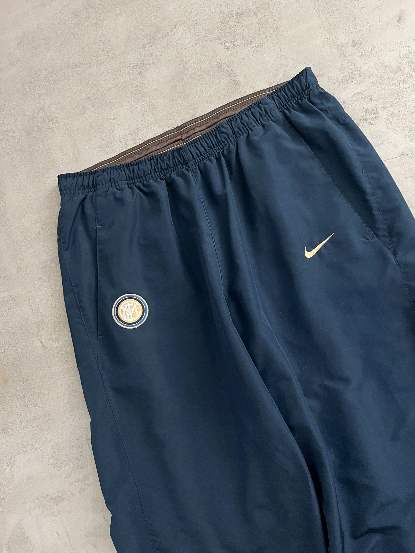NAVY INTER MILAN TRACK PANTS - 2000S - L
