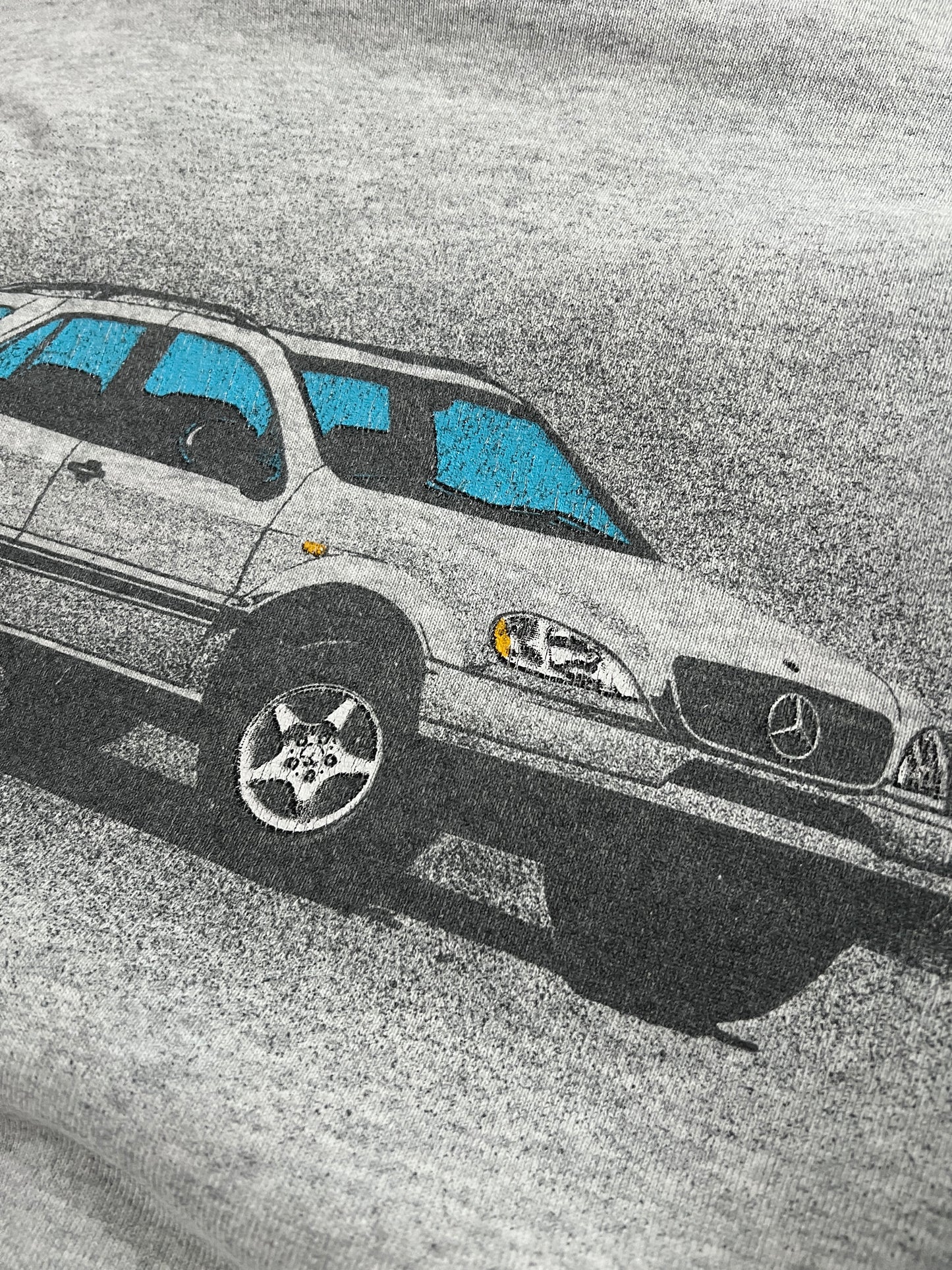 GREY MERCEDES BENZ M-CLASS SWEATER - 1990S - M