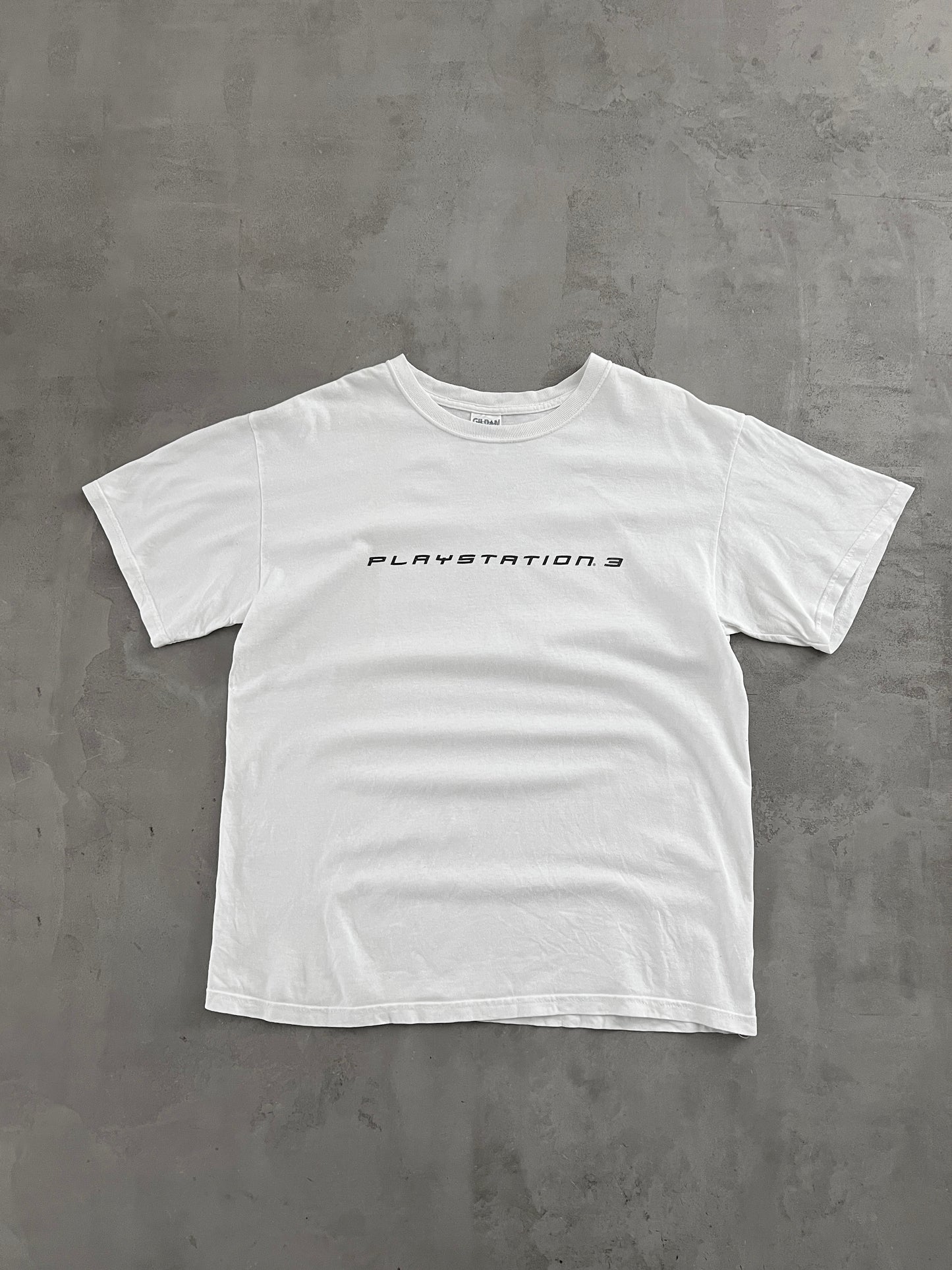 WHITE PS3 PROMO TEE - 2000S - L