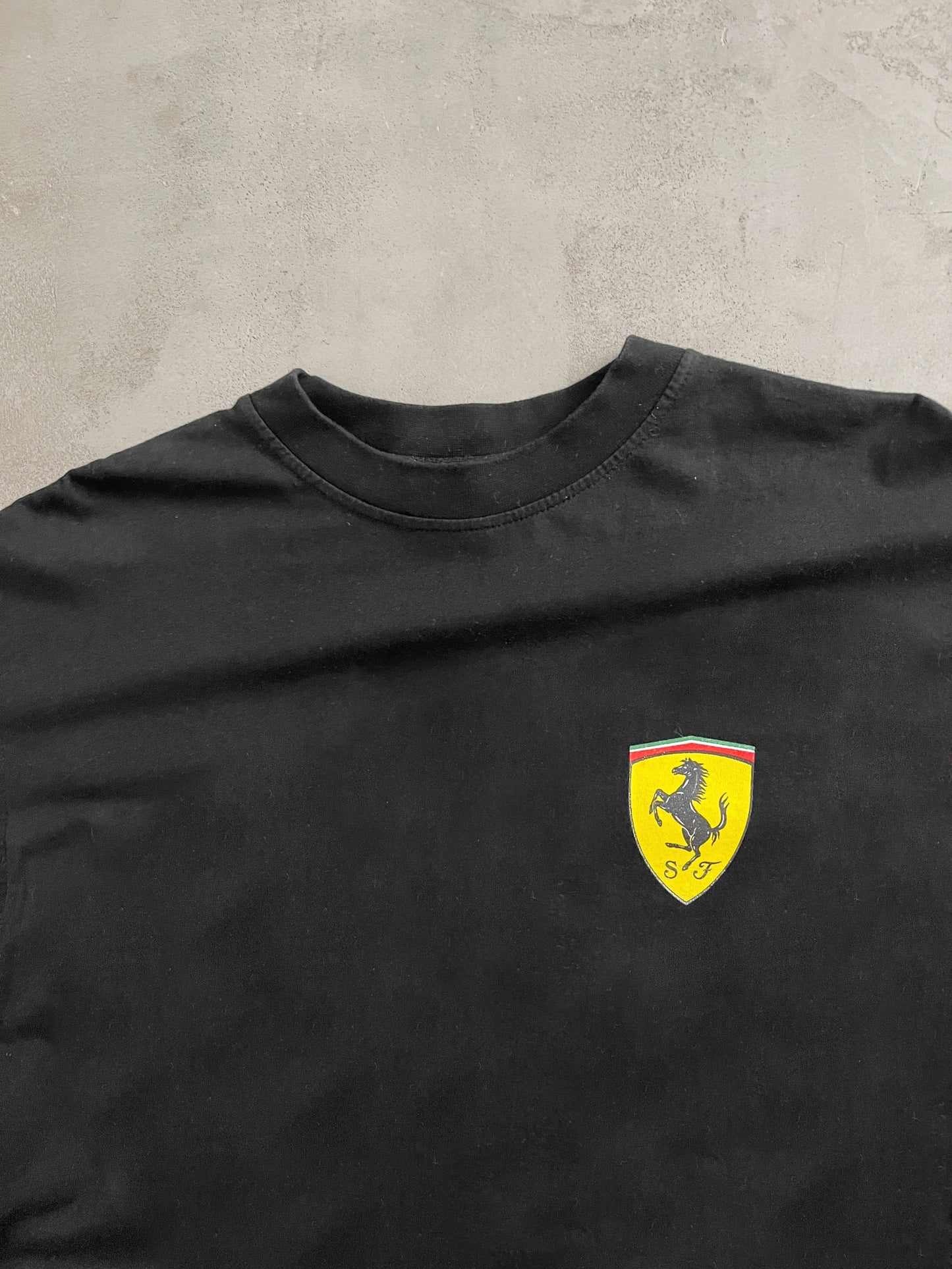BLACK FERRARI TEE - 1990S - XXL