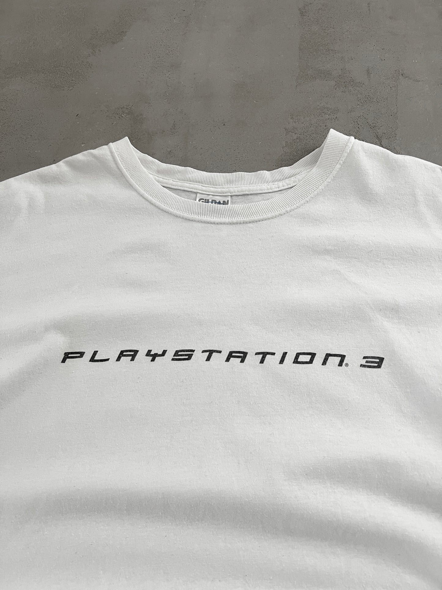 WHITE PS3 PROMO TEE - 2000S - L