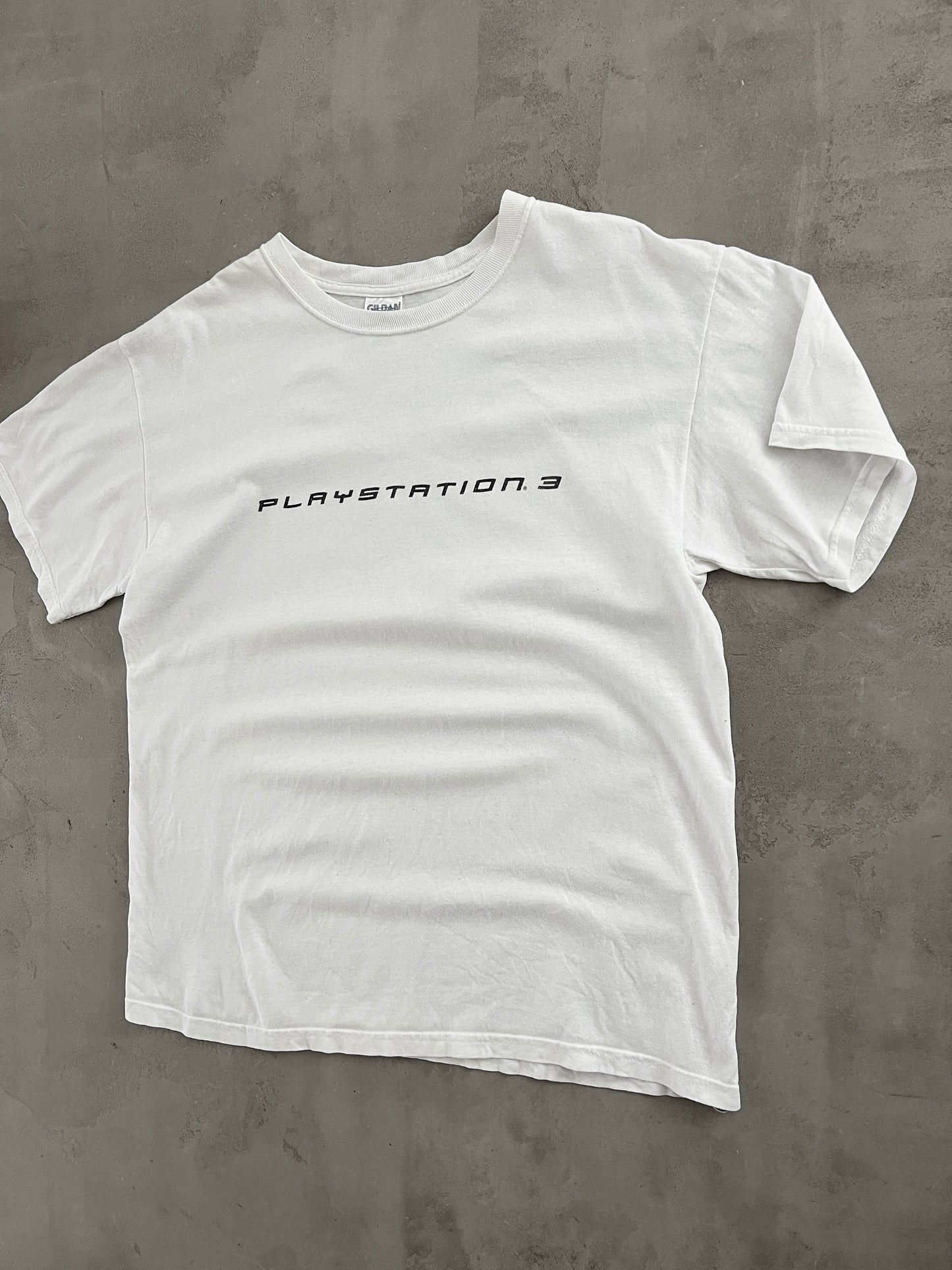 WHITE PS3 PROMO TEE - 2000S - L