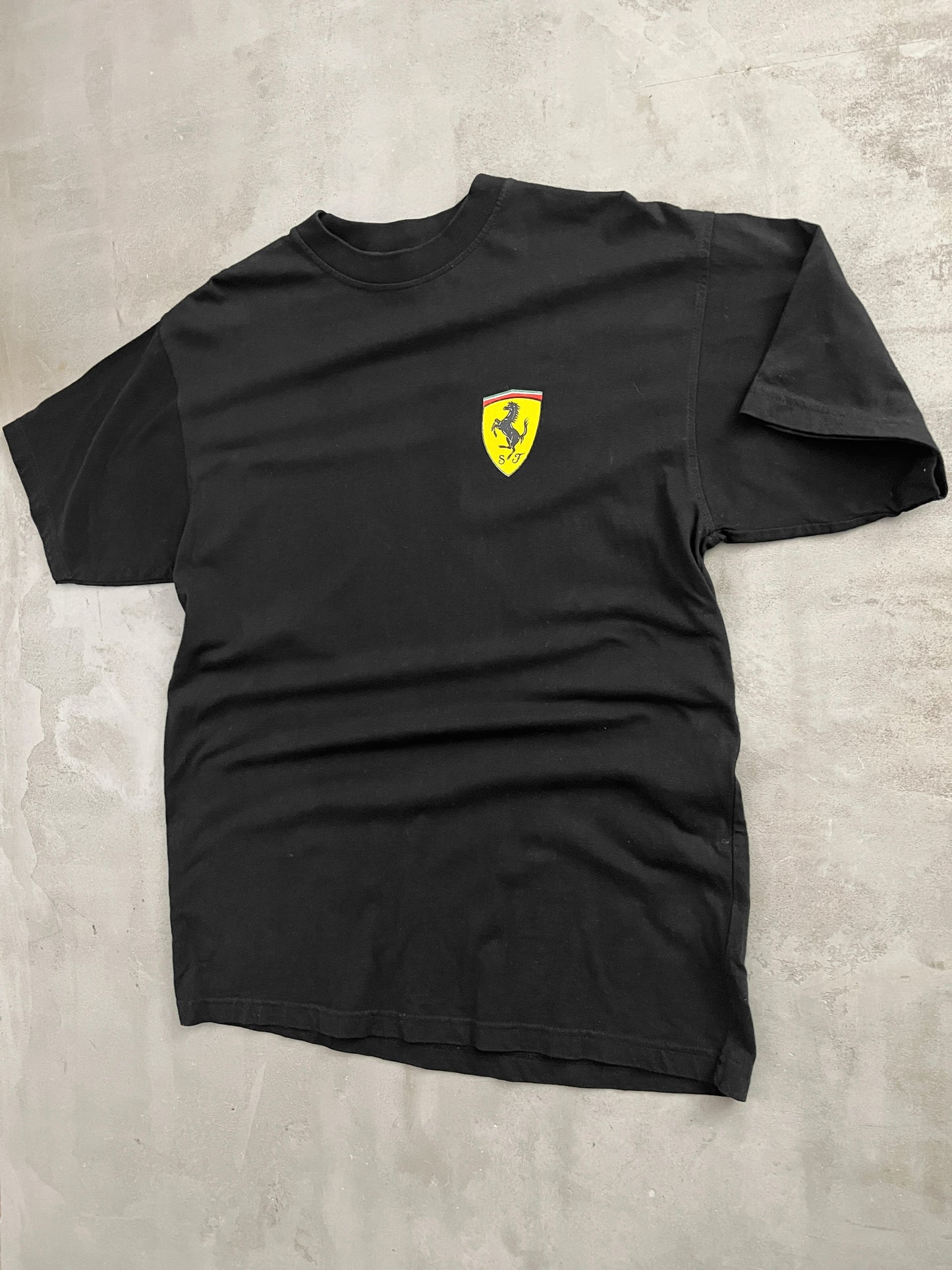 BLACK FERRARI TEE - 1990S - XXL
