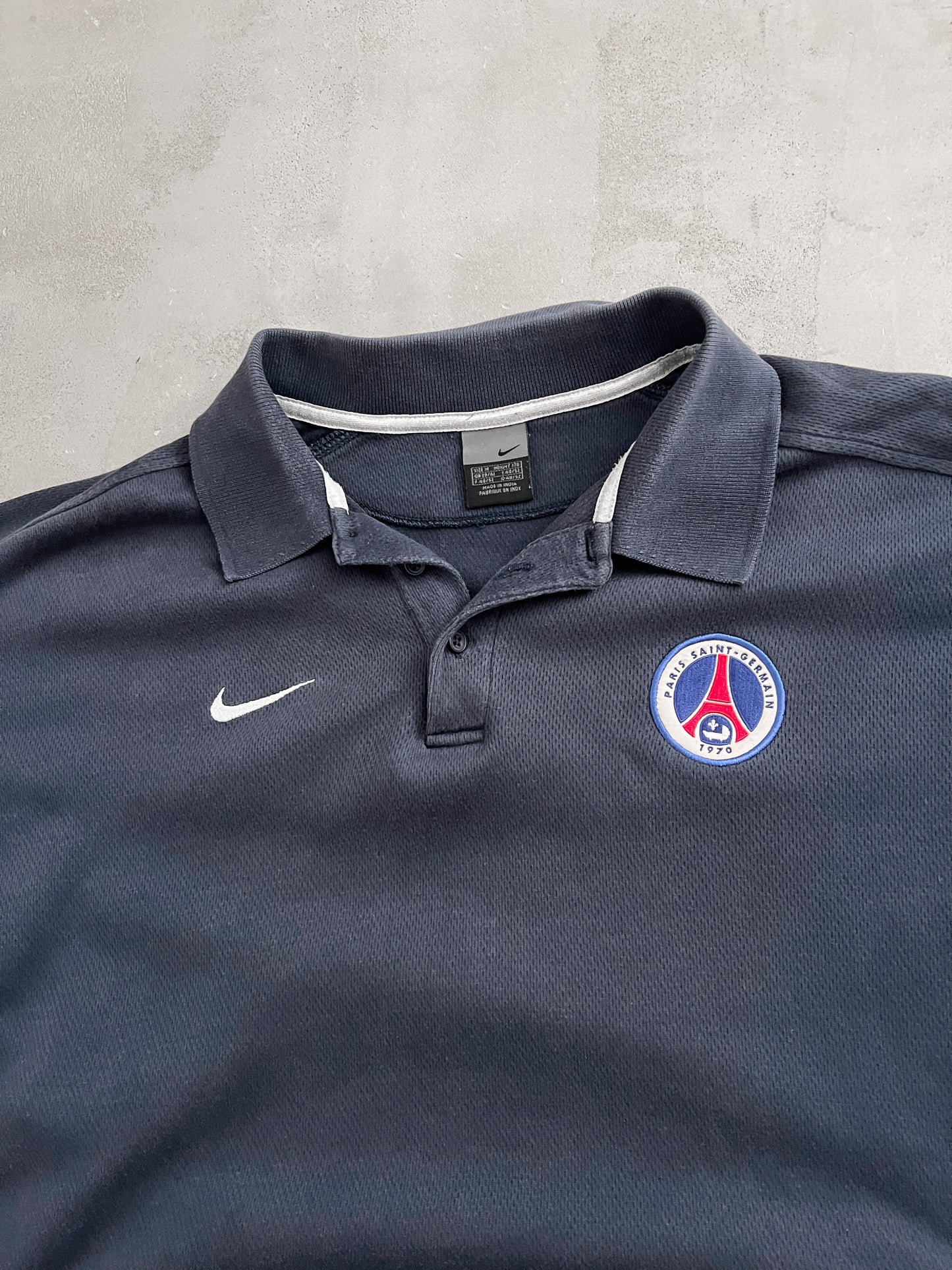 NAVY PSG NIKE POLO - 2000S - L