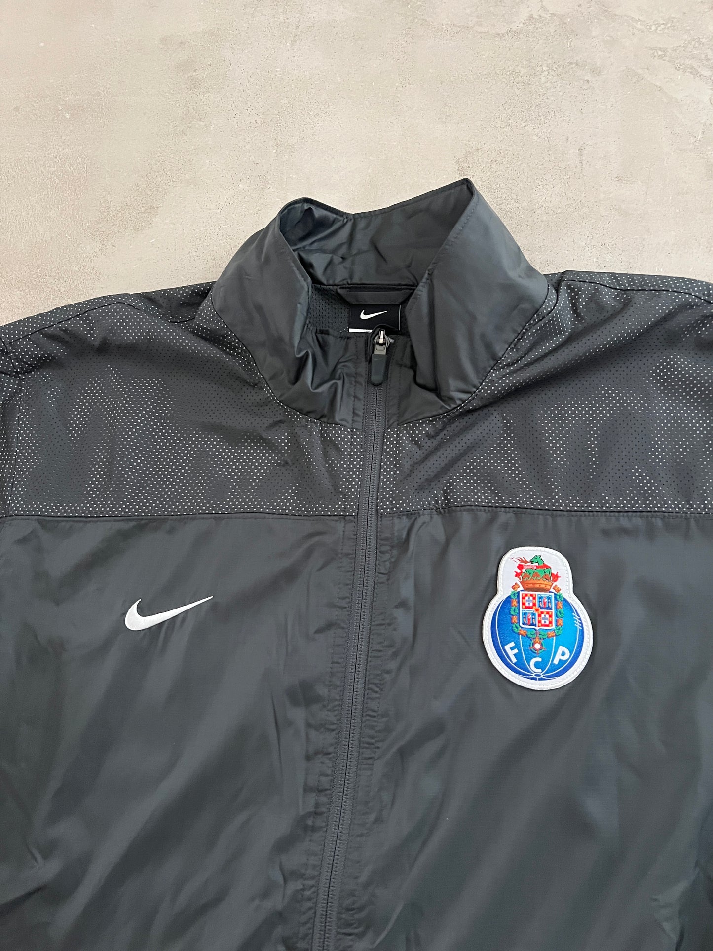 GREY FC PORTO NIKE TRACK JACKET - 2000S - L