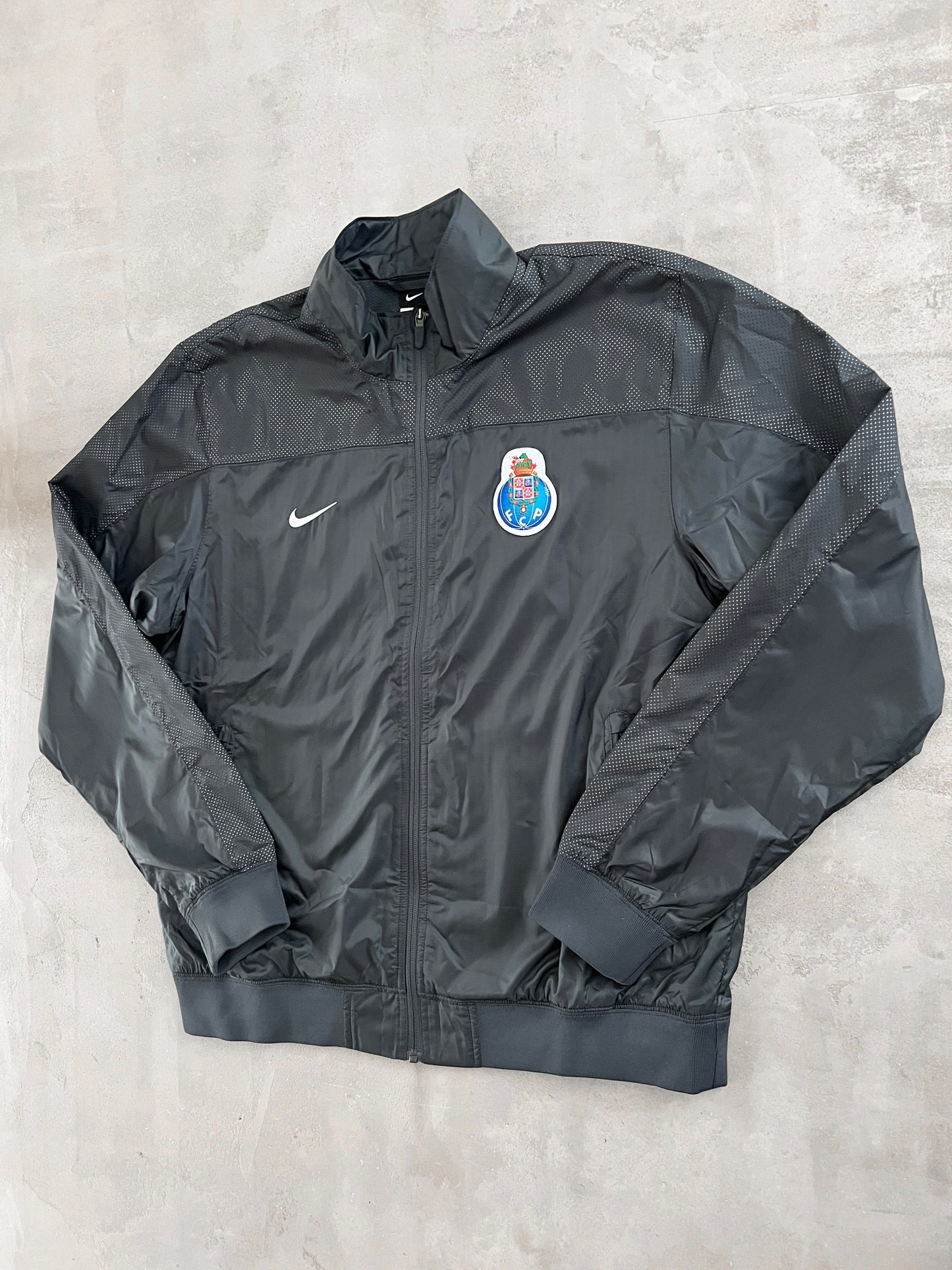 GREY FC PORTO NIKE TRACK JACKET - 2000S - L