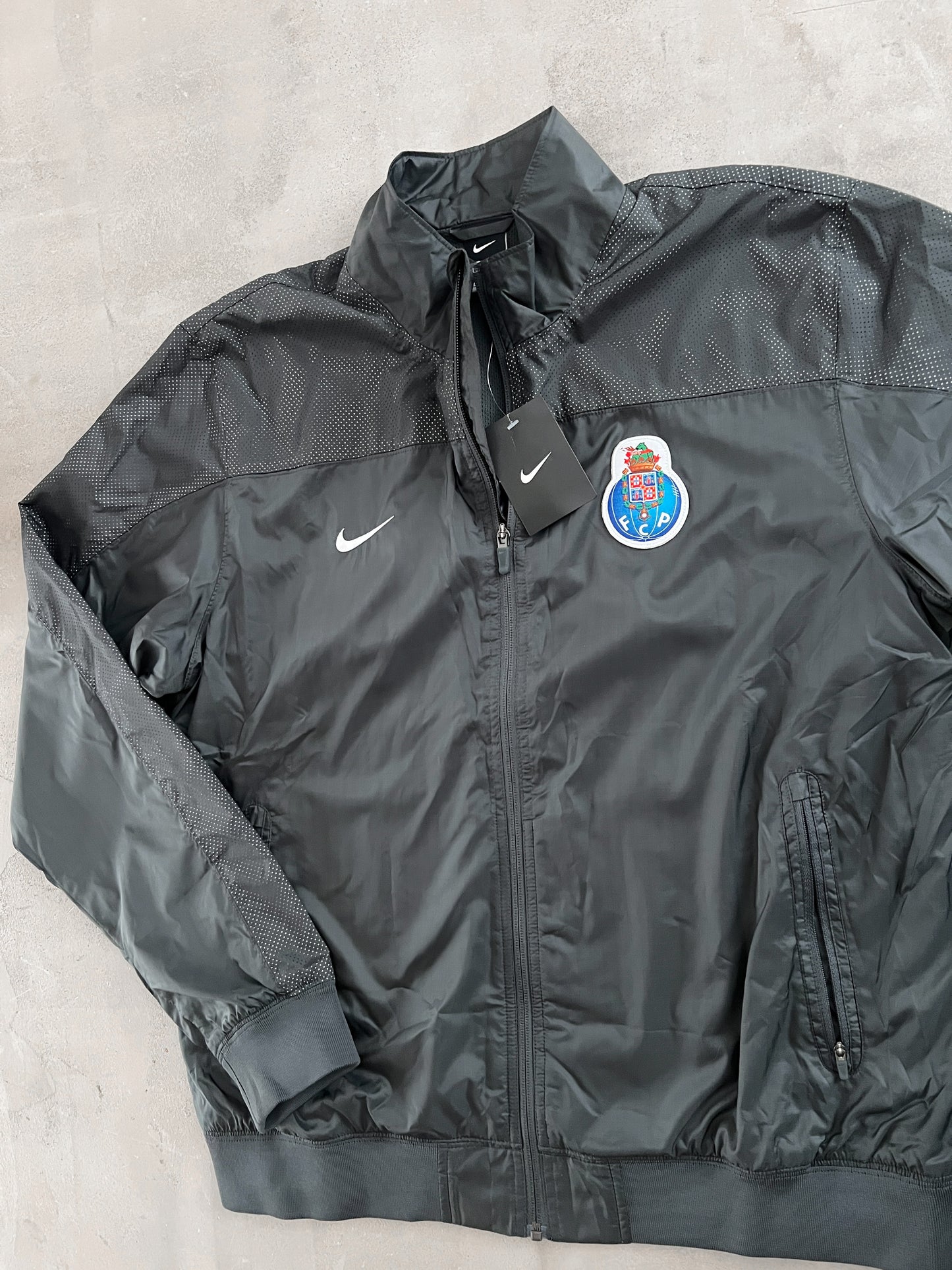 GREY FC PORTO NIKE TRACK JACKET - 2000S - L