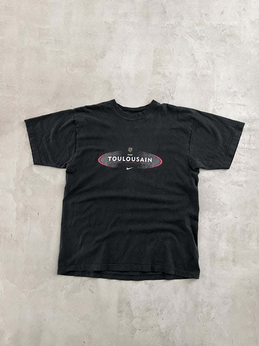 BLACK FC TOULOUSE NIKE TEE - 1990S - L