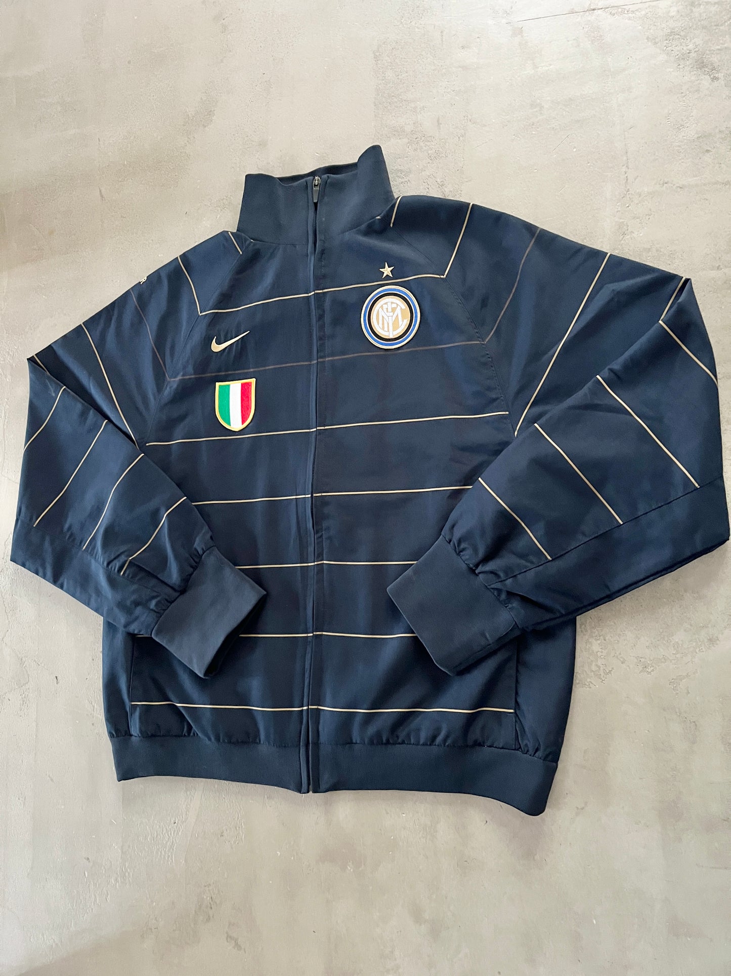 NAVY INTER MILAN NIKE TRACK JACKET - 2000S - M/L