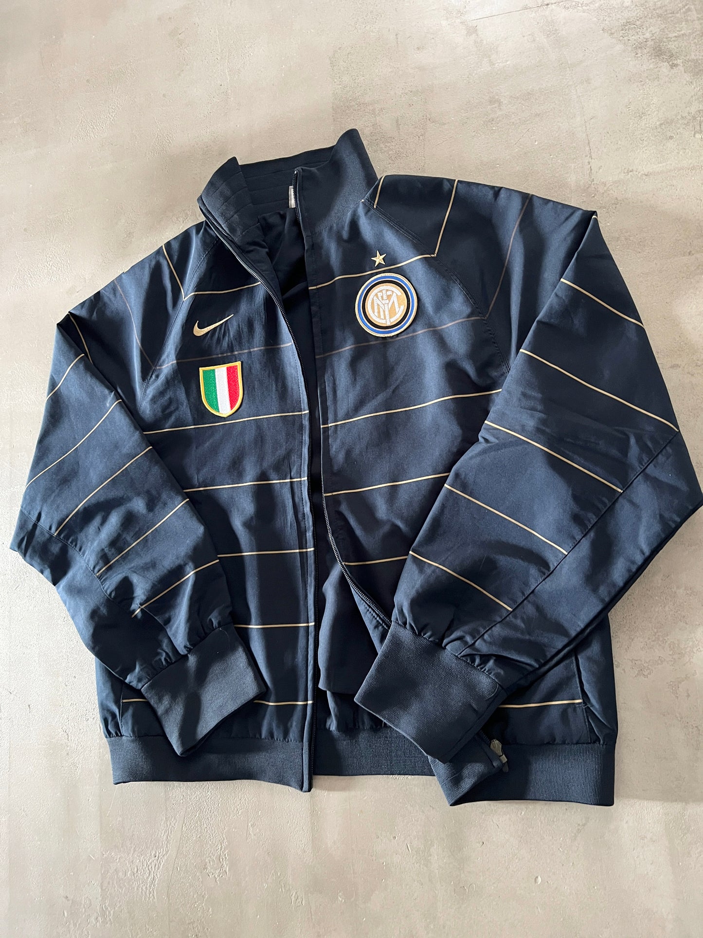 NAVY INTER MILAN NIKE TRACK JACKET - 2000S - M/L
