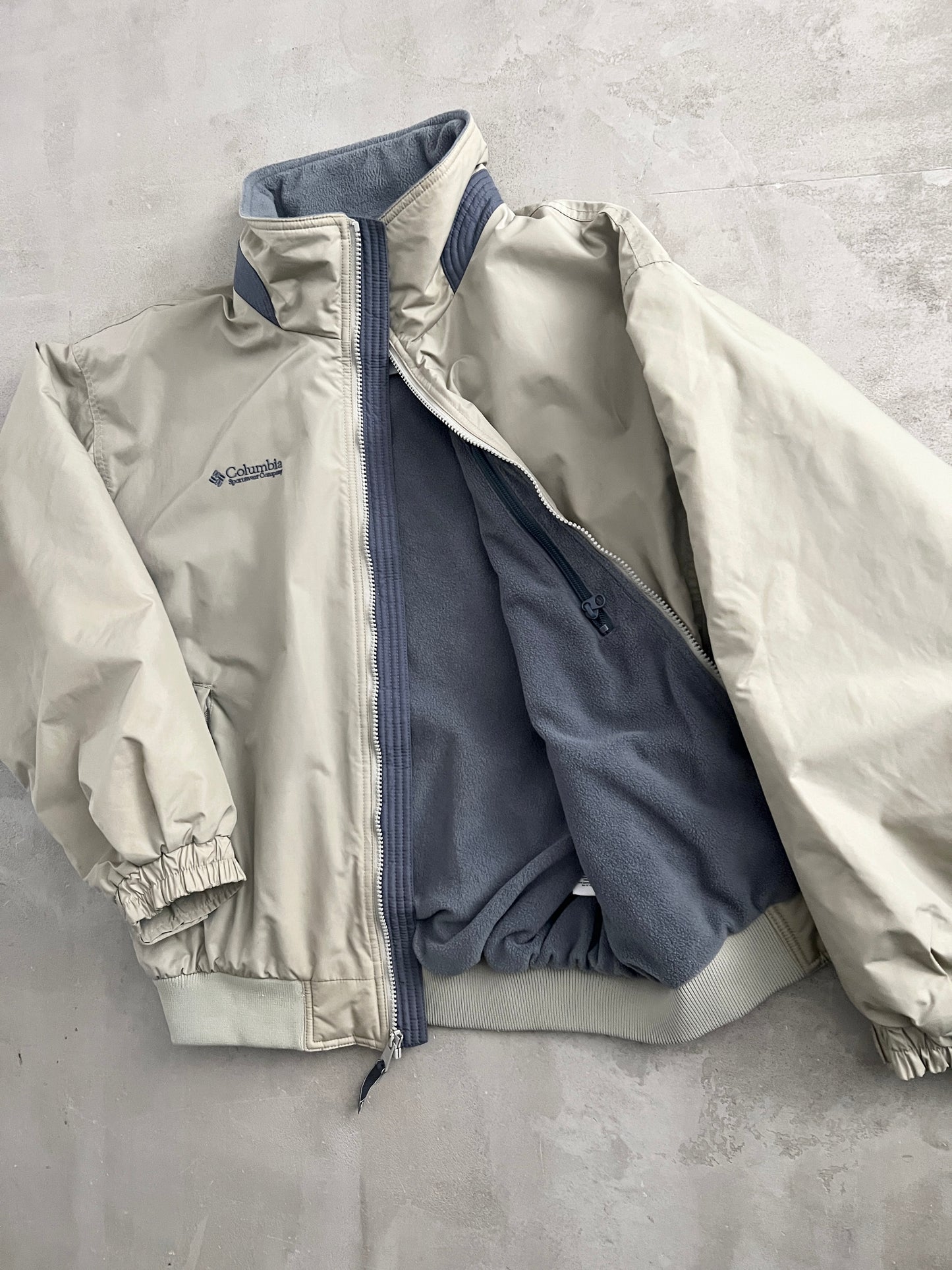 BEIGE COLUMBIA JACKET - 2000S - M