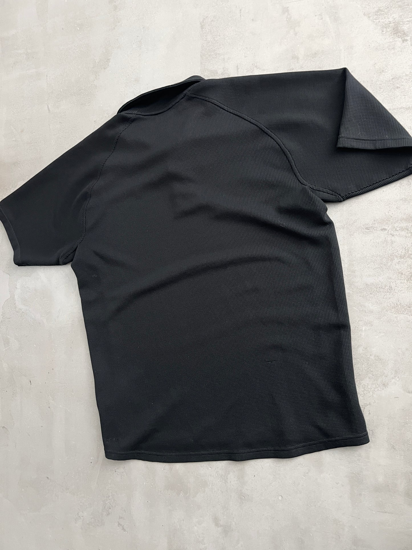 BLACK NIKE SPORTS POLO - 2000S - L