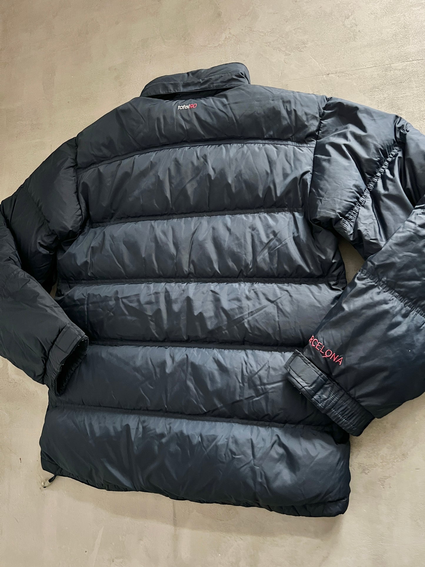 NAVY FC BARCELONA NIKE PUFFER - 2000S - L/XL