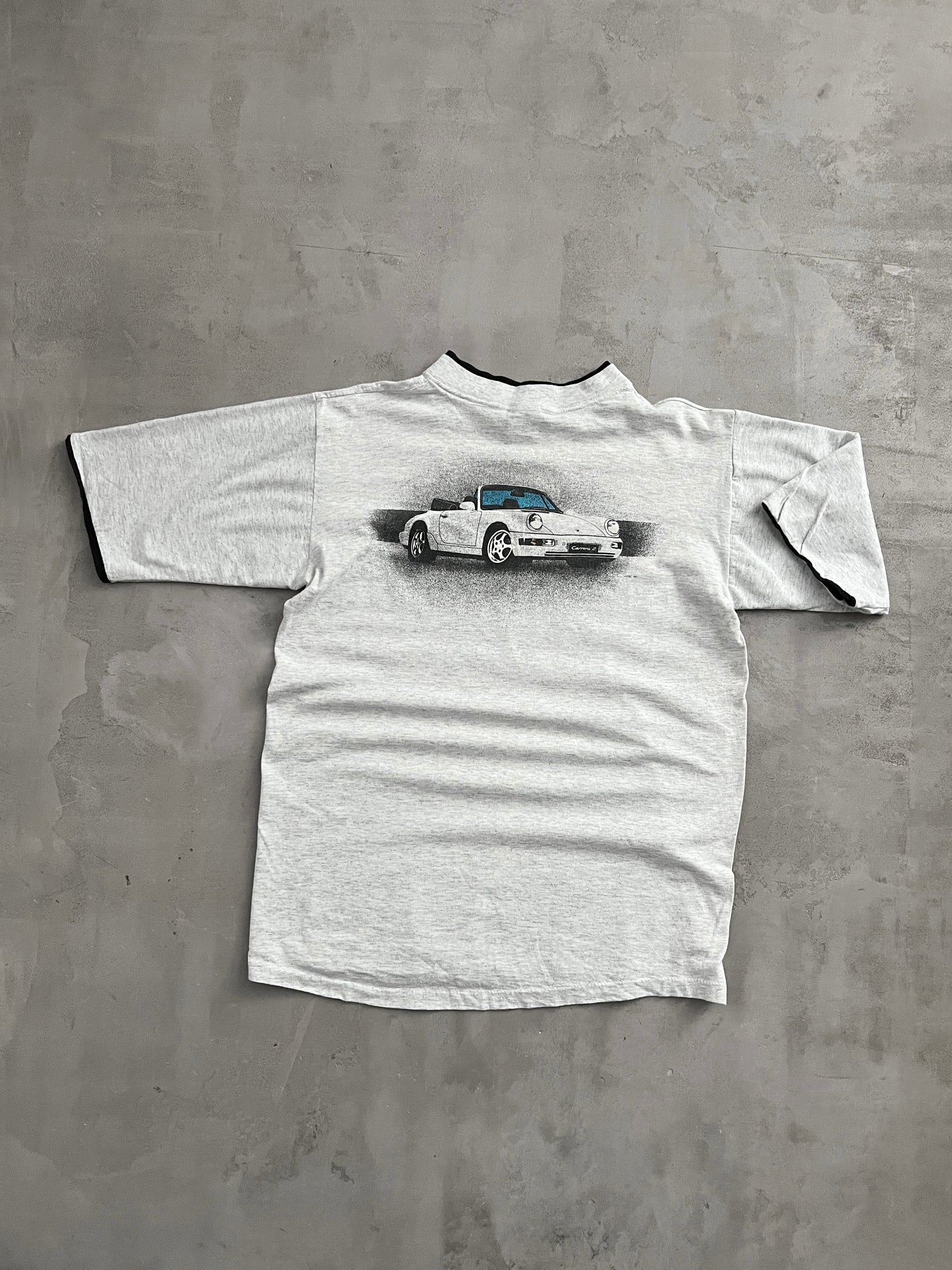 GREY PORSCHE 911 TEE - 1990S - L/M