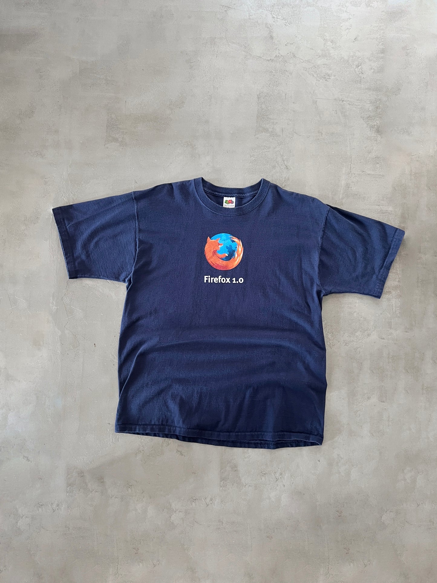 NAVY FIREFOX PROMO TEE - 2004 - XL