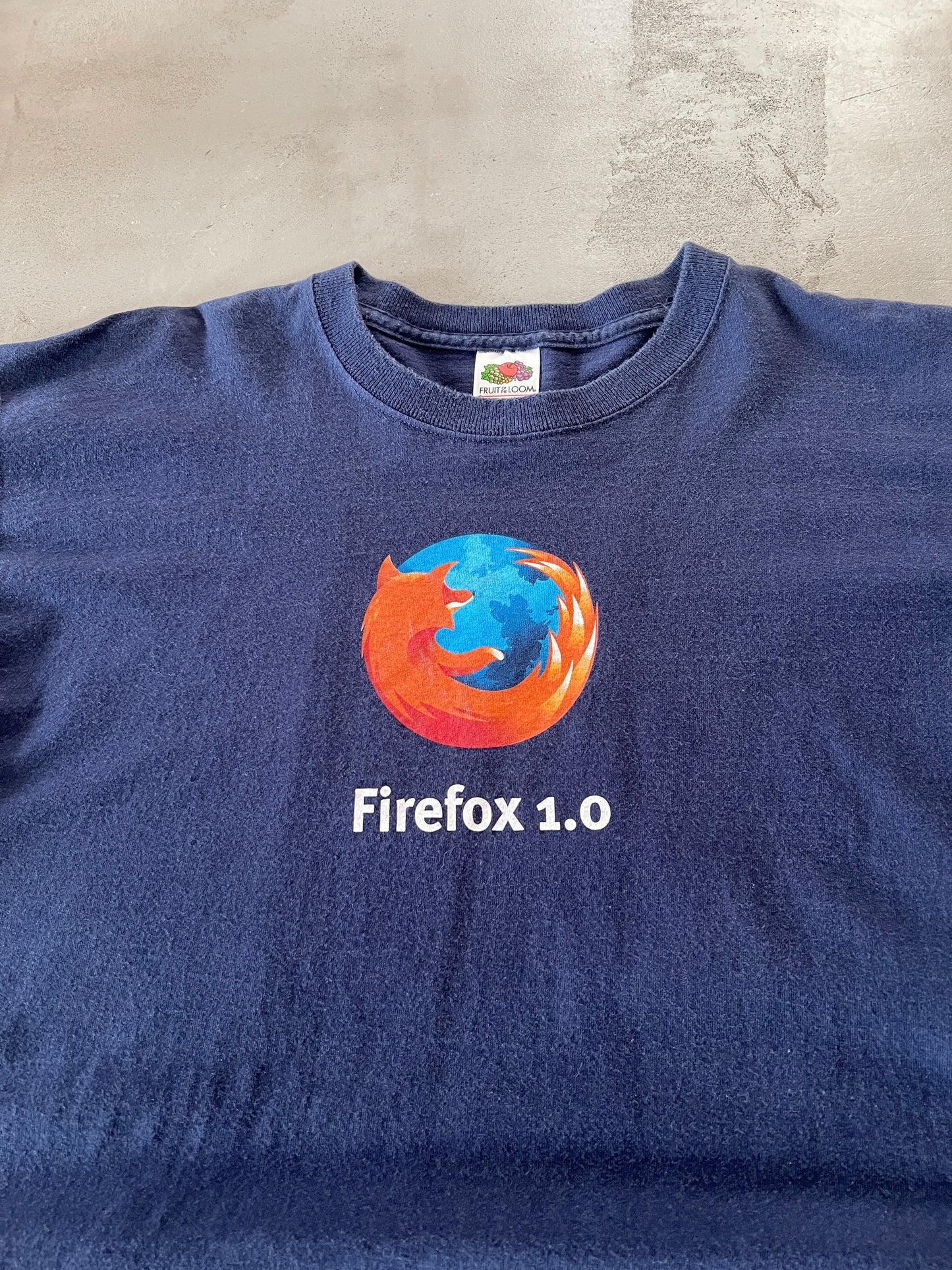 NAVY FIREFOX PROMO TEE - 2004 - XL