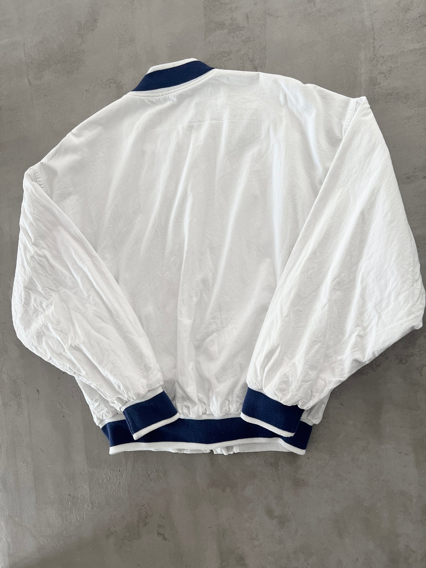 WHITE/NAVY BMW STAFF JACKET - 1990S - M