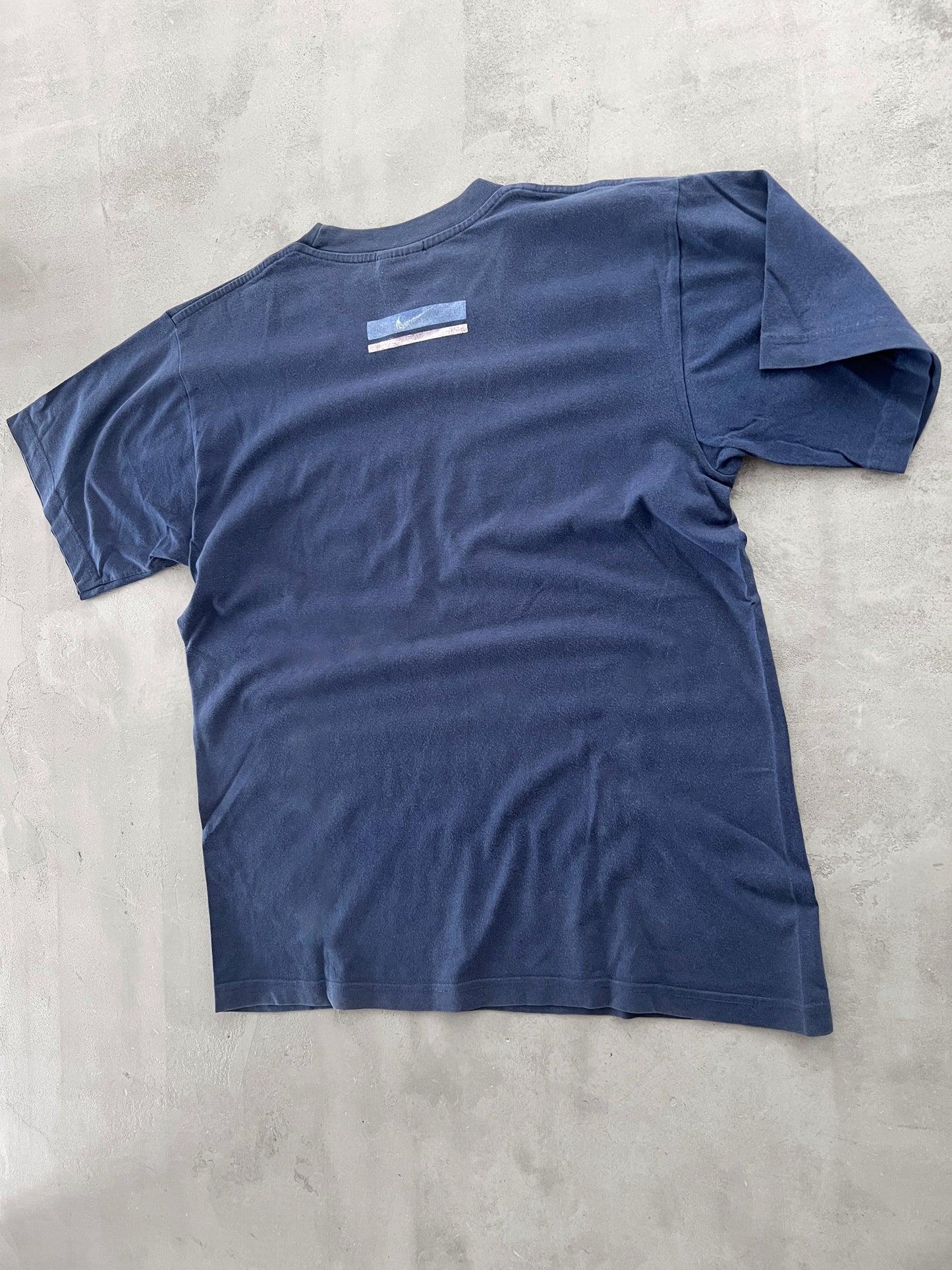 NAVY PAOLO MALDINI NIKE TEE - 1990S - M