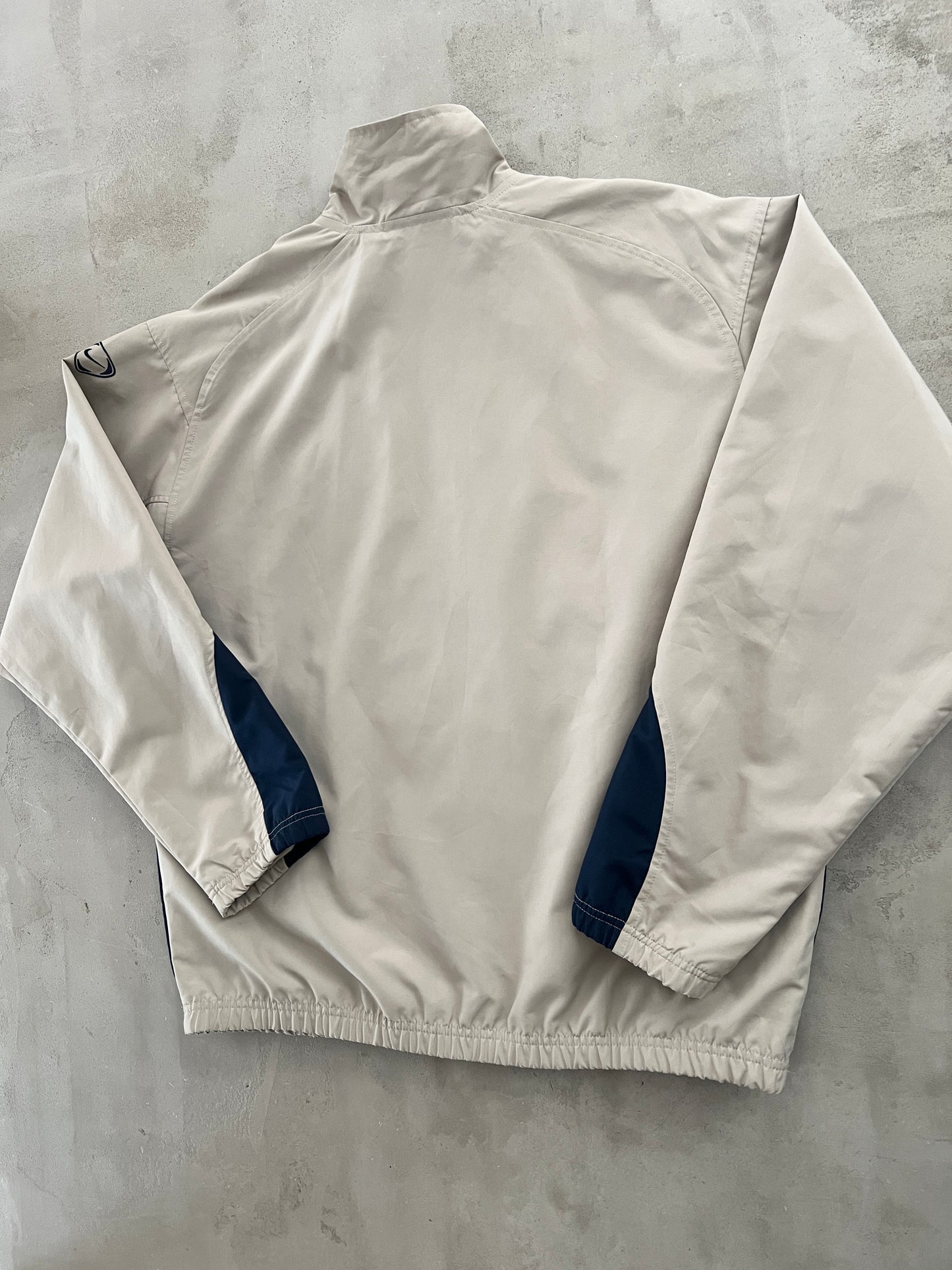 BEIGE FC BARCELONA NIKE JACKET - 2000S - L