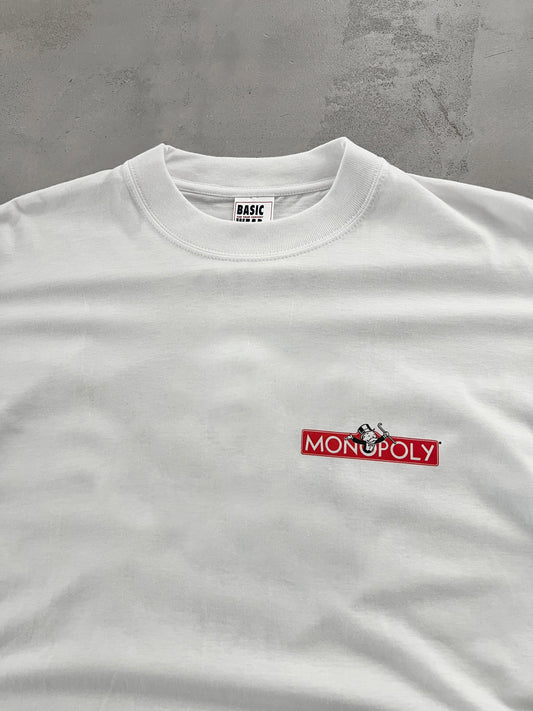 WHITE MONOPOLY PROMO TEE - 2000S - M/S