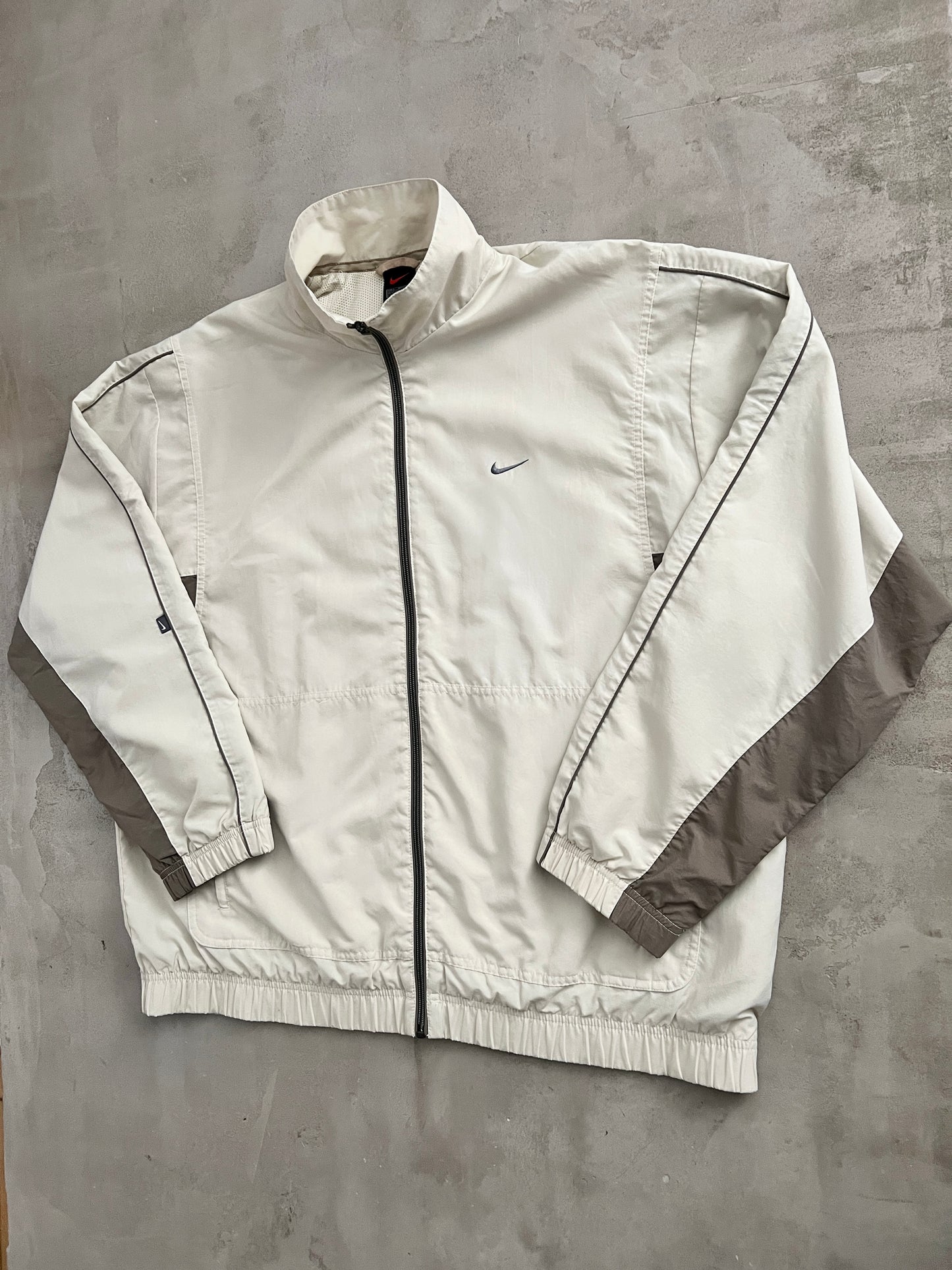 CREME NIKE TRACK JACKET - 2000S - XL