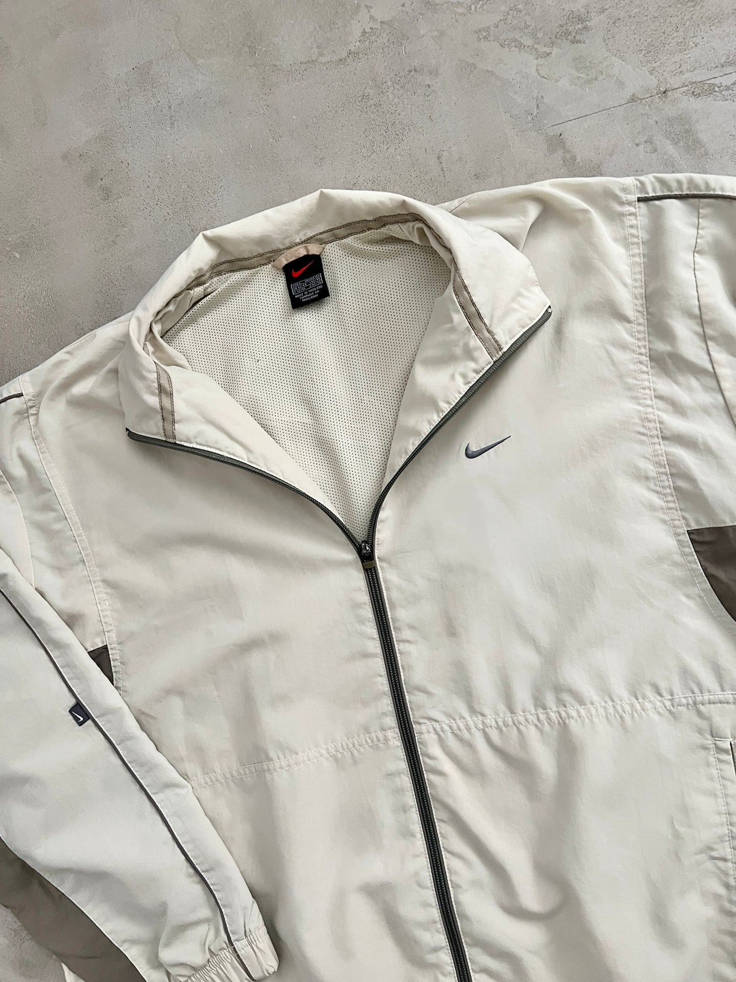 CREME NIKE TRACK JACKET - 2000S - XL