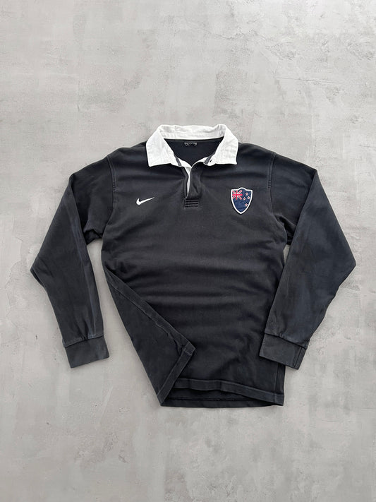 BLACK NEW ZEALAND NIKE LONGSLEEVE - 2000S - S