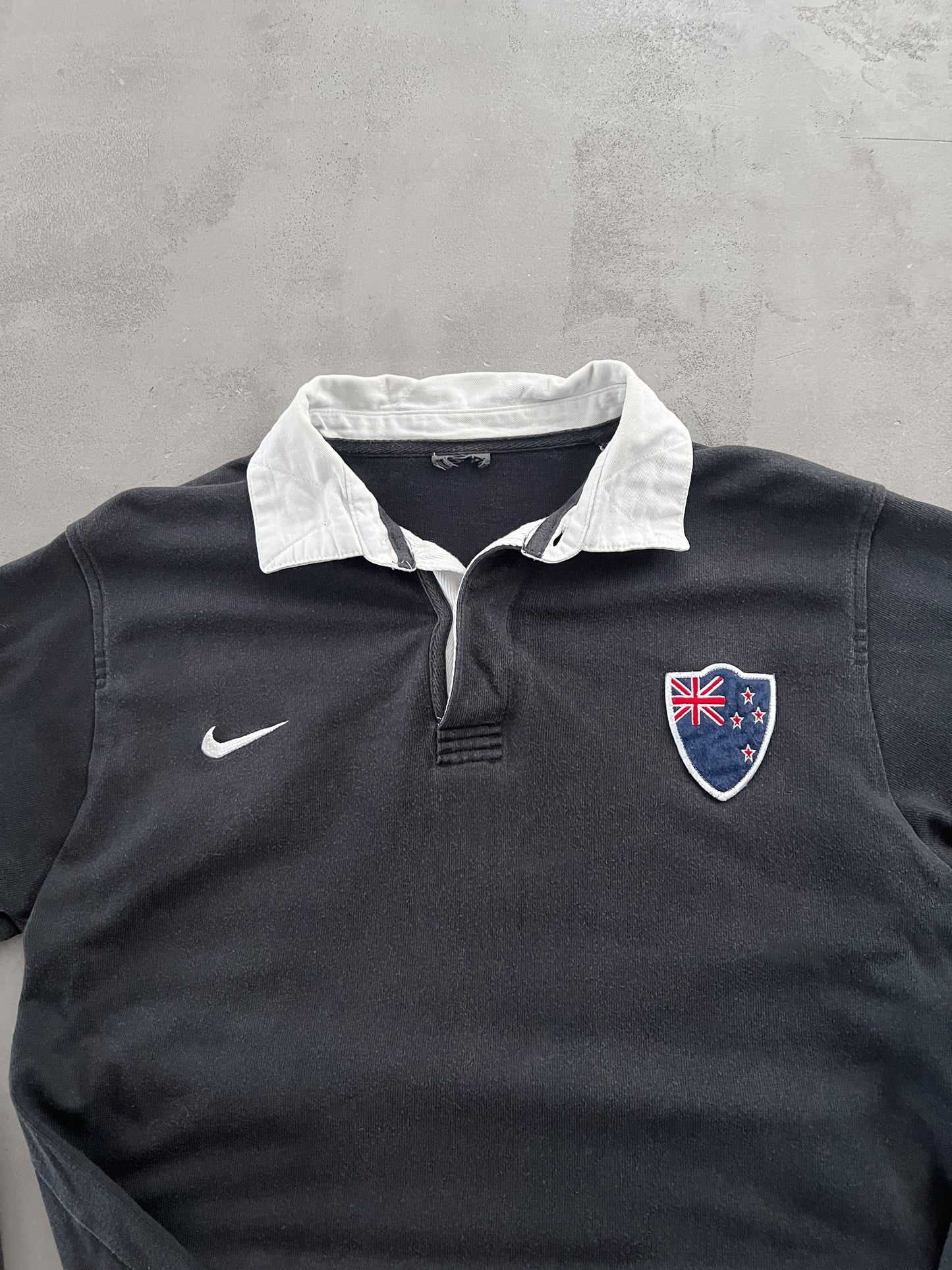BLACK NEW ZEALAND NIKE LONGSLEEVE - 2000S - S
