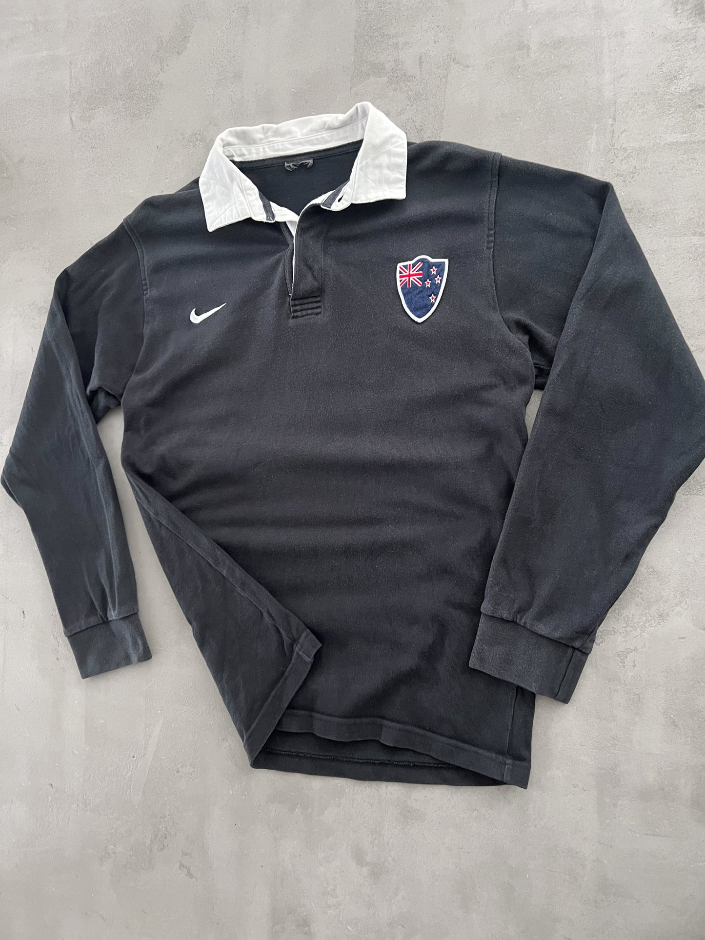 BLACK NEW ZEALAND NIKE LONGSLEEVE - 2000S - S