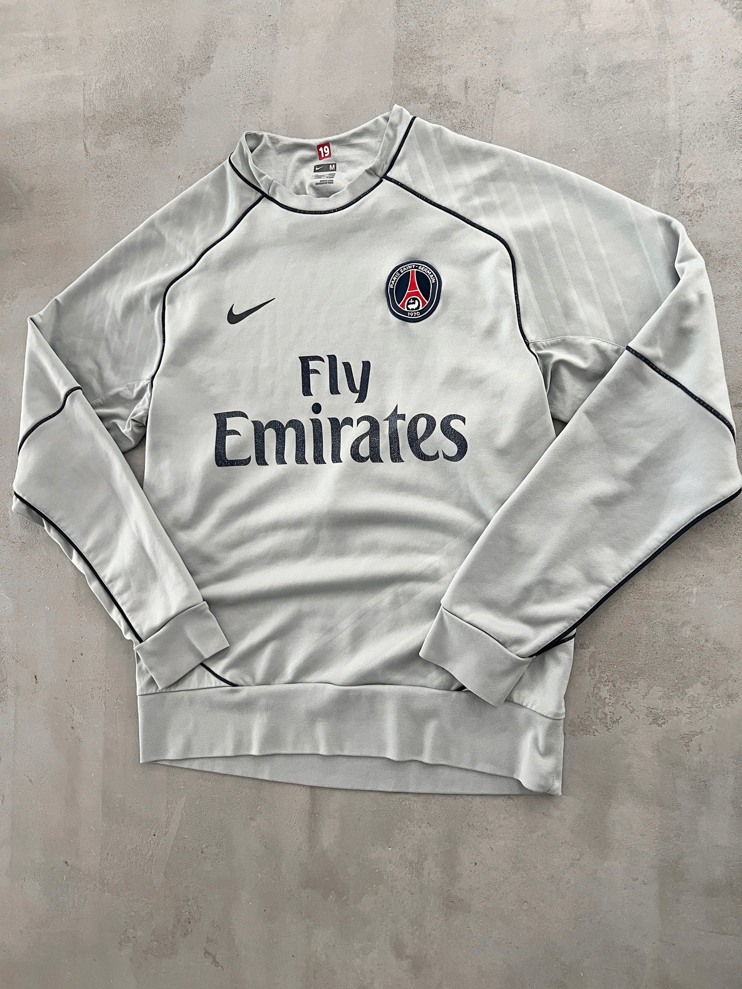 GREY PSG NIKE SWEATER - 2000S - S/M
