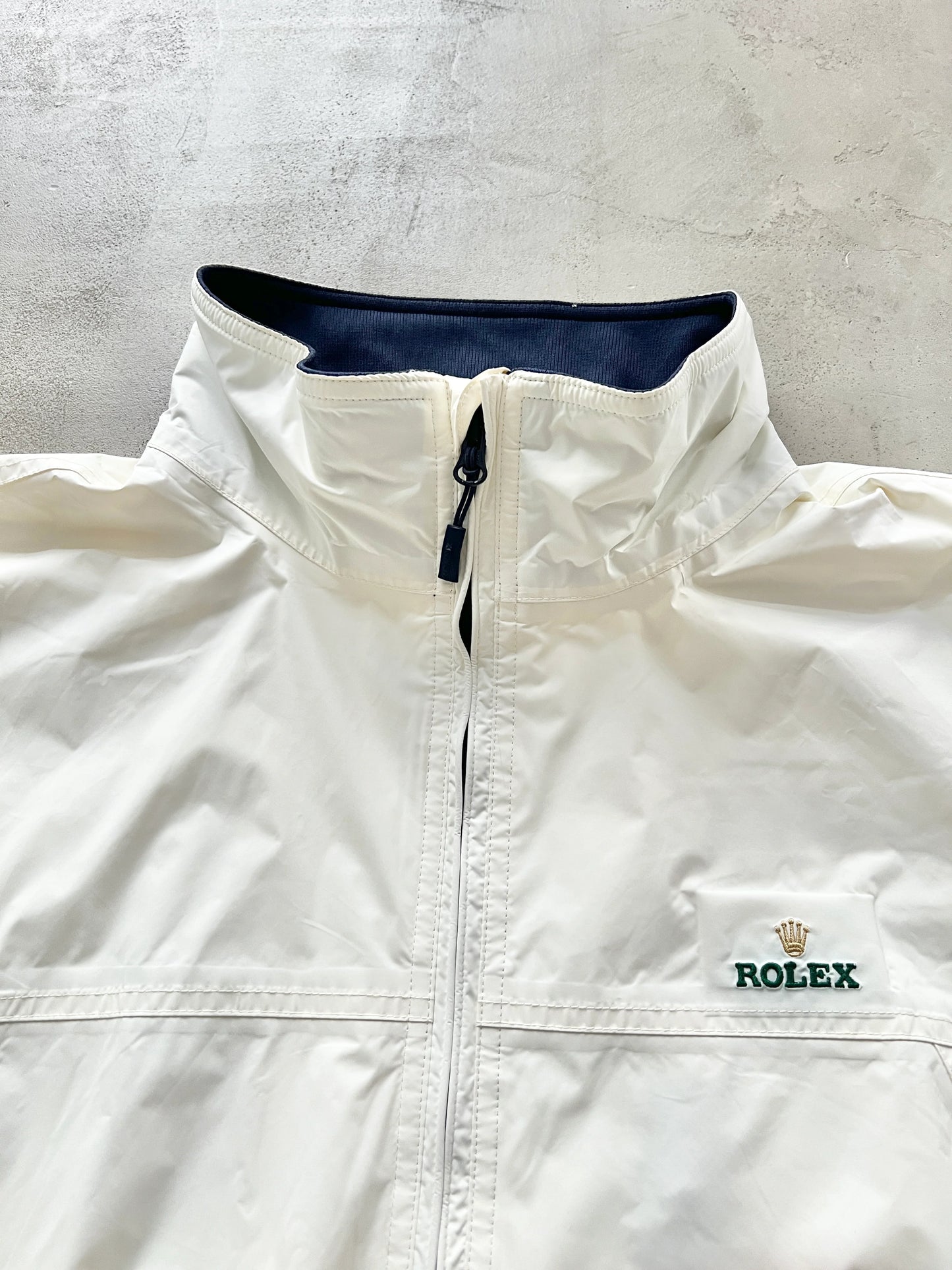 CREME ROLEX YACHT JACKET - 2000S - XL