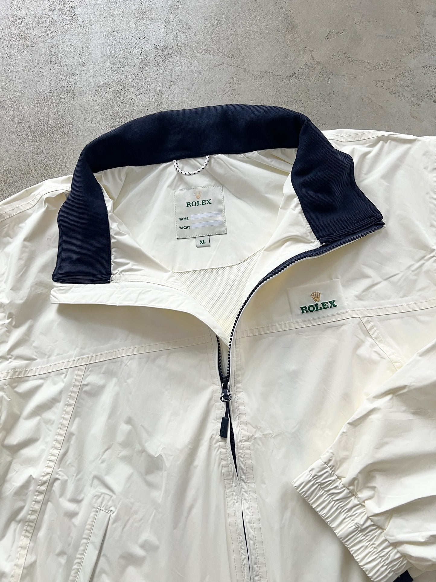 CREME ROLEX YACHT JACKET - 2000S - XL