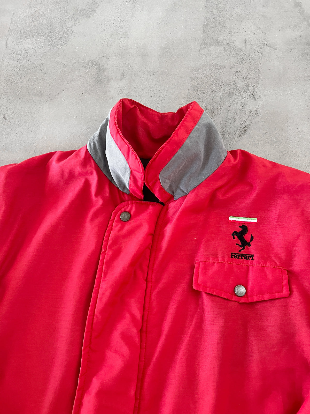 RED FERRARI JACKET - 1990S - XL/L