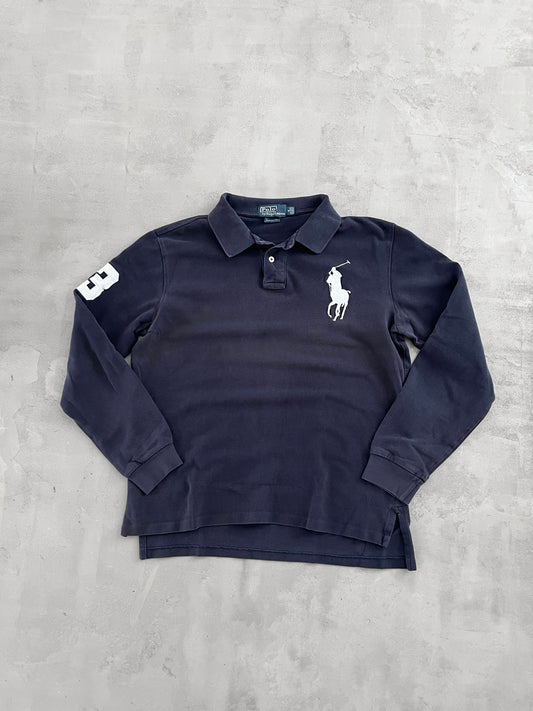 NAVY RALPH LAUREN LONGSLEEVE - 2000S - S