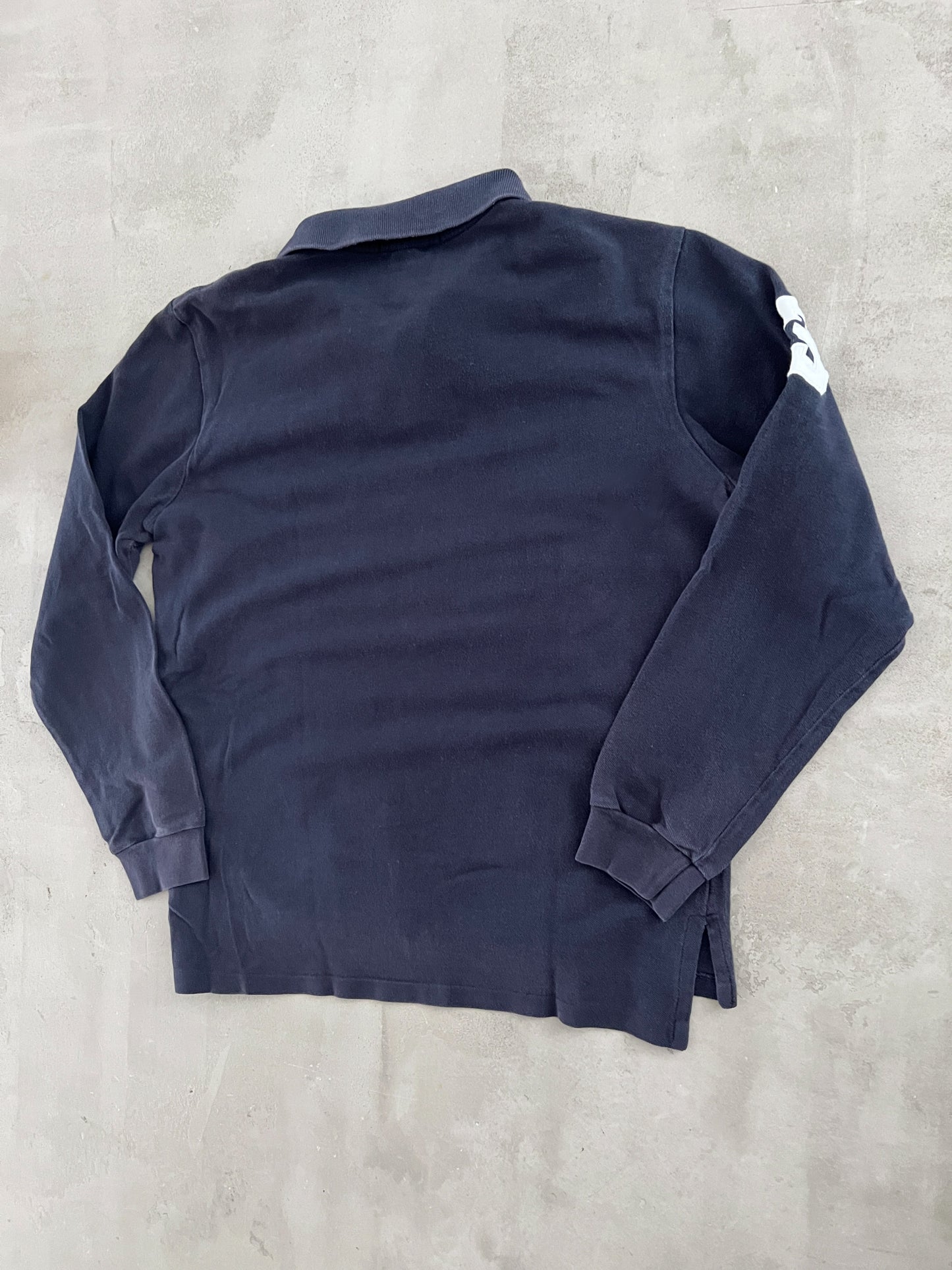 NAVY RALPH LAUREN LONGSLEEVE - 2000S - S