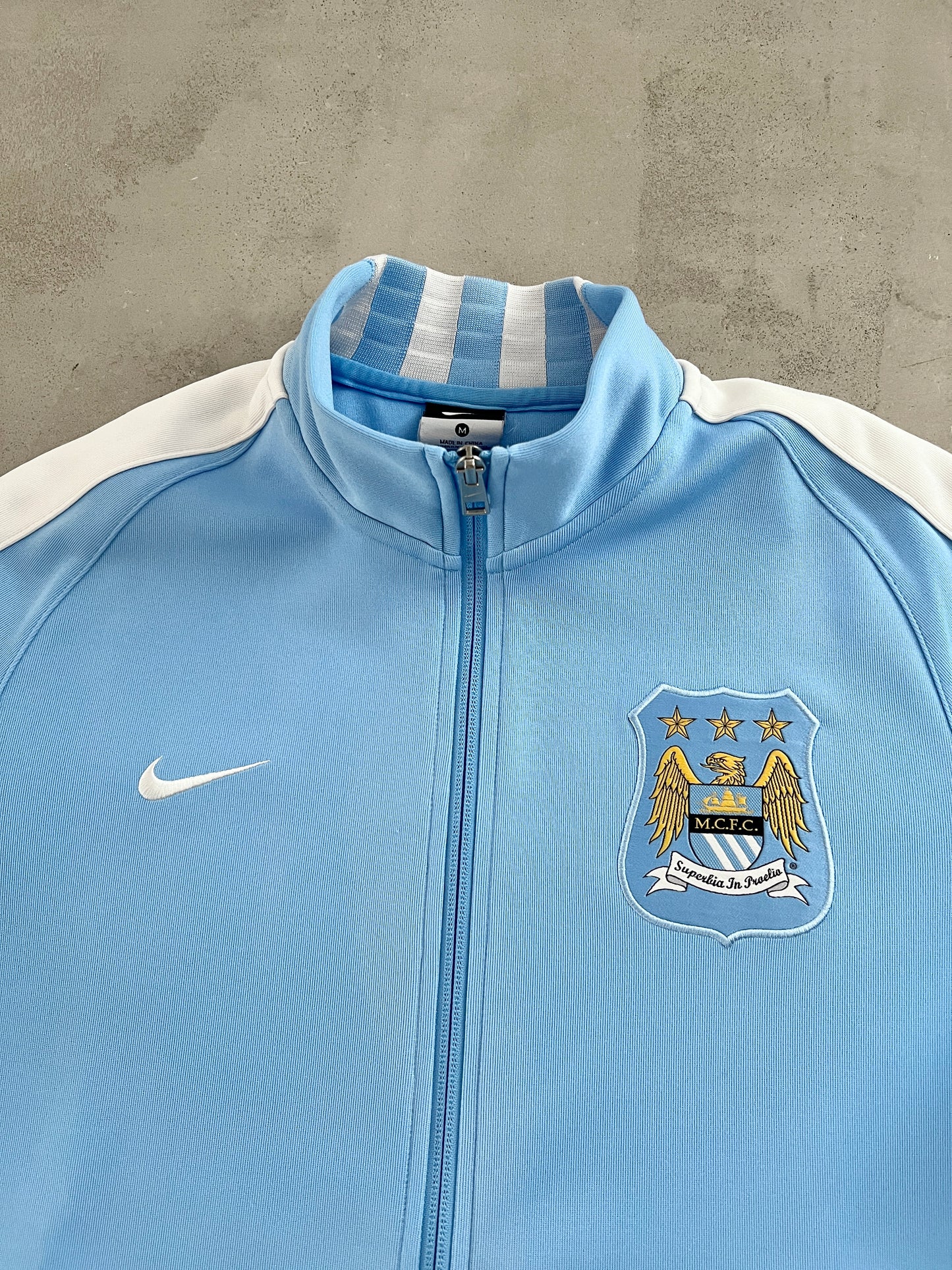 BABY BLUE MANCHESTER CITY NIKE JACKET - 2000S - M