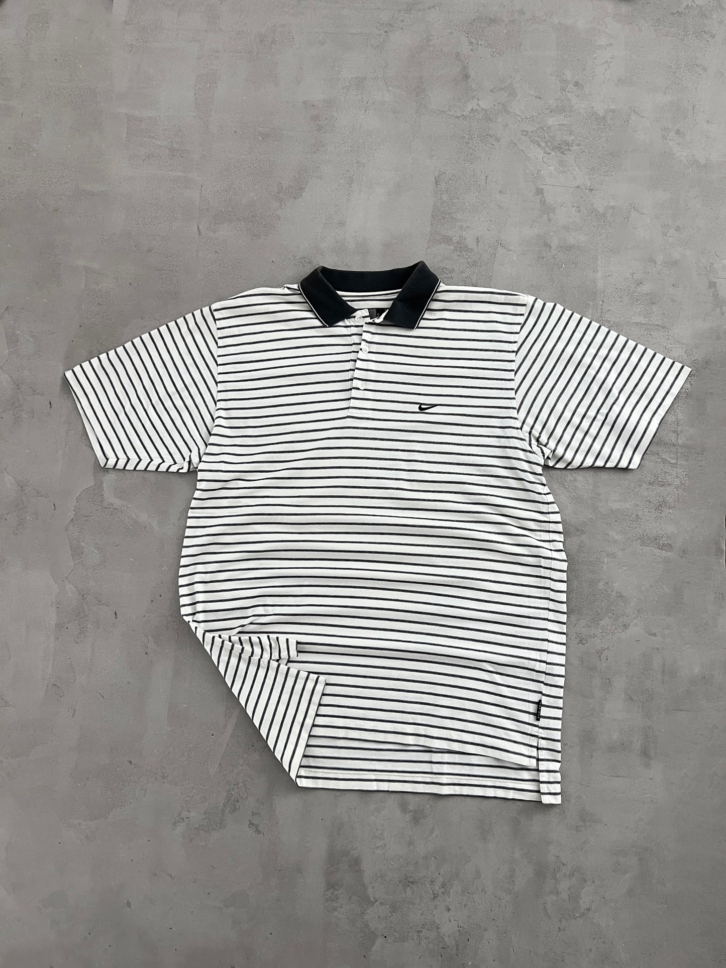 WHITE NIKE GOLF POLO - 2000S - XL