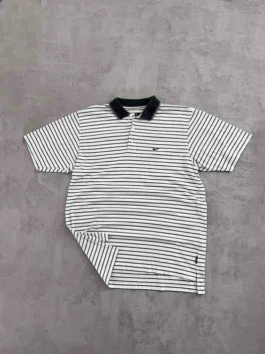 WHITE NIKE GOLF POLO - 2000S - XL