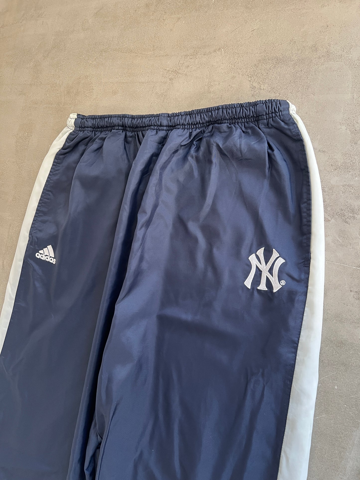 NAVY YANKEES TRACK PANTS - 2000S - XXL/XL