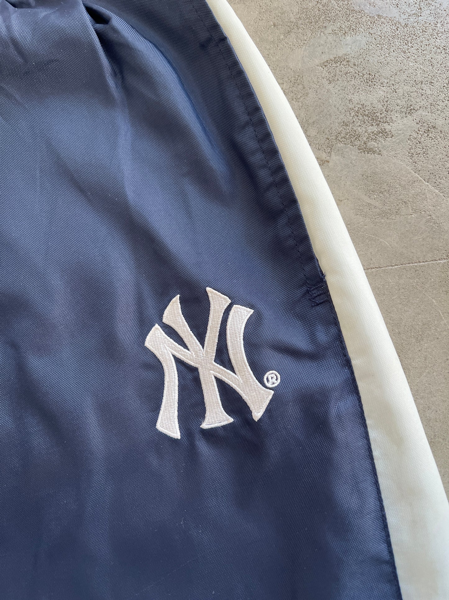 NAVY YANKEES TRACK PANTS - 2000S - XXL/XL